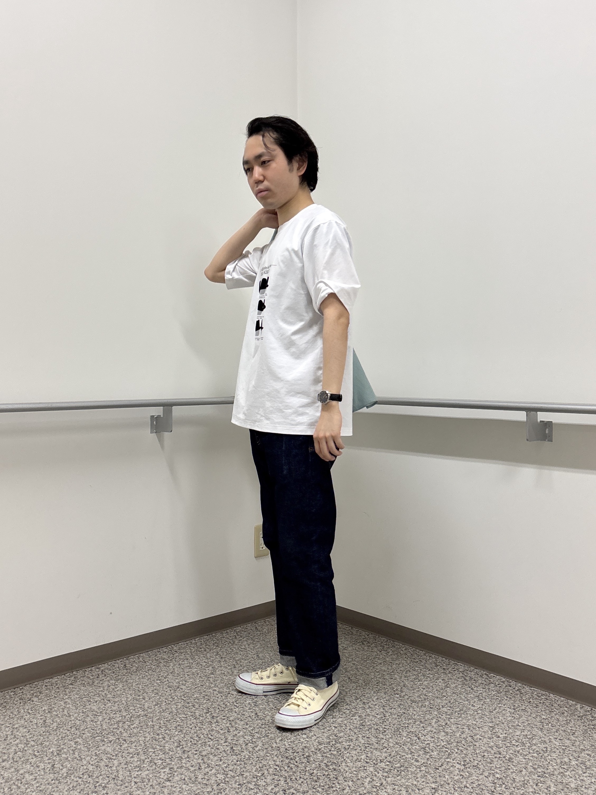 KEIさんの「TAKEO KIKUCHI｜【通気性】トリコットサッカー 7分袖シャツ」を使ったコーディネート