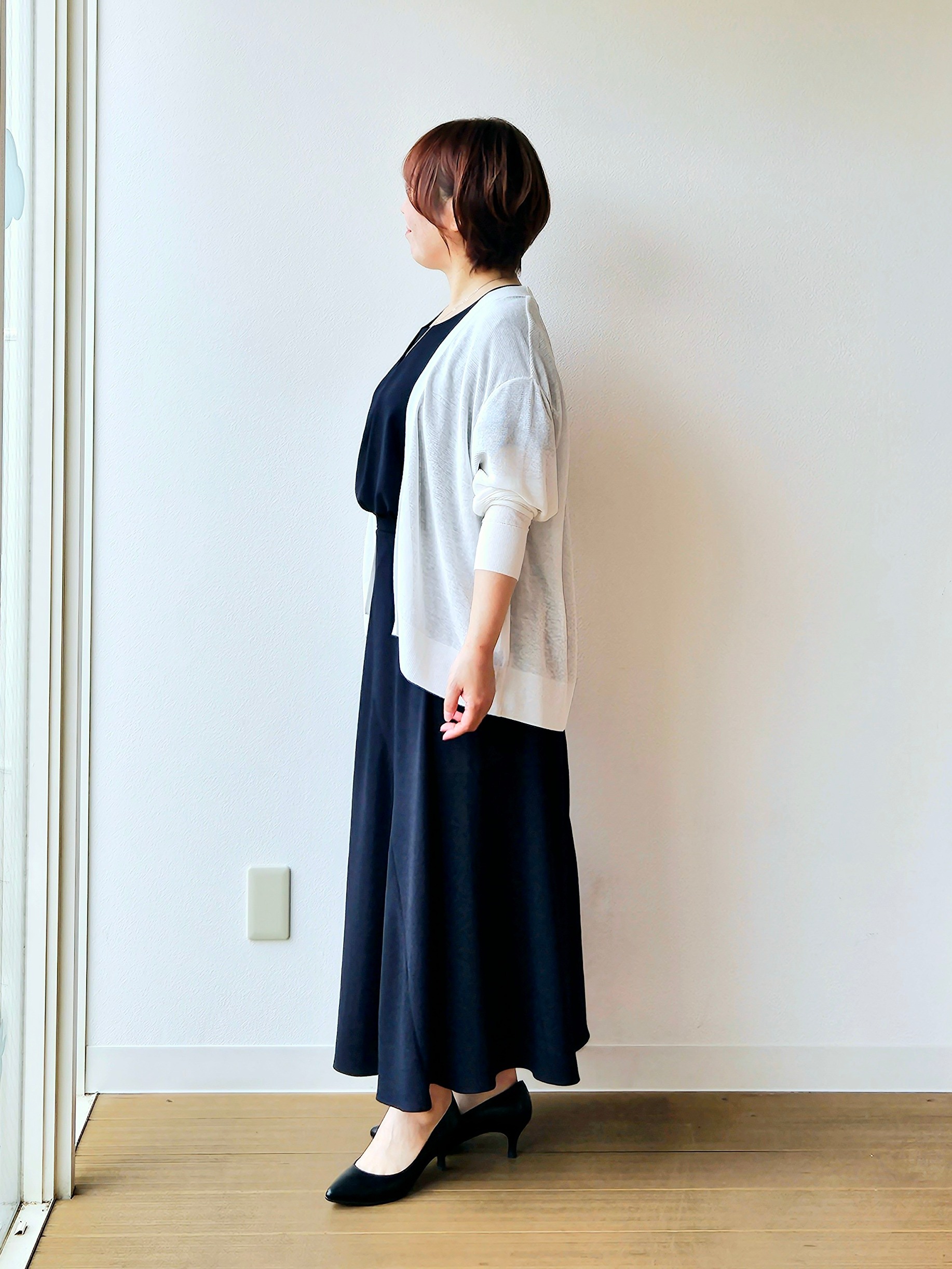 やじまさんの「UNTITLED｜【日除け・冷房対策に】コットンリネンカーディガン」を使ったコーディネート