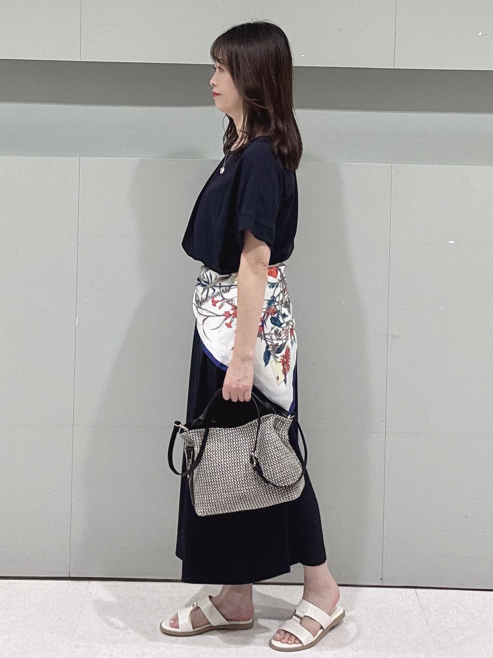 makiさんの「UNTITLED｜【接触冷感/はっ水/セットアップ可】リラクシーガウチョパンツ」を使ったコーディネート