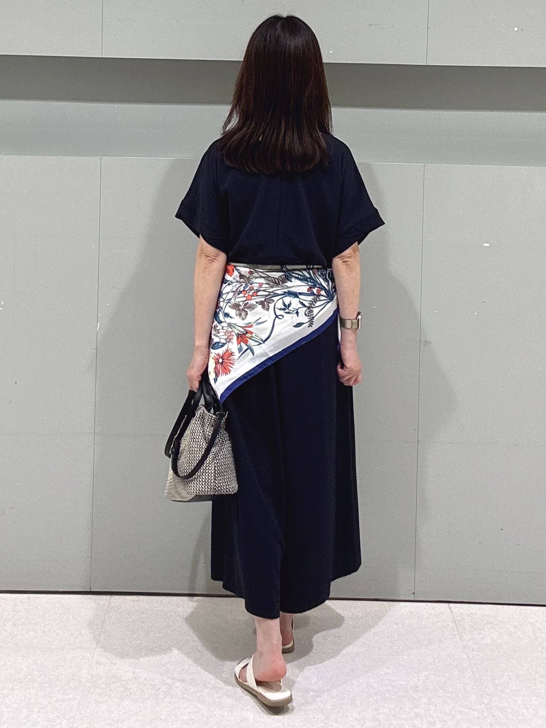 makiさんの「UNTITLED｜【接触冷感/はっ水/セットアップ可】リラクシーガウチョパンツ」を使ったコーディネート