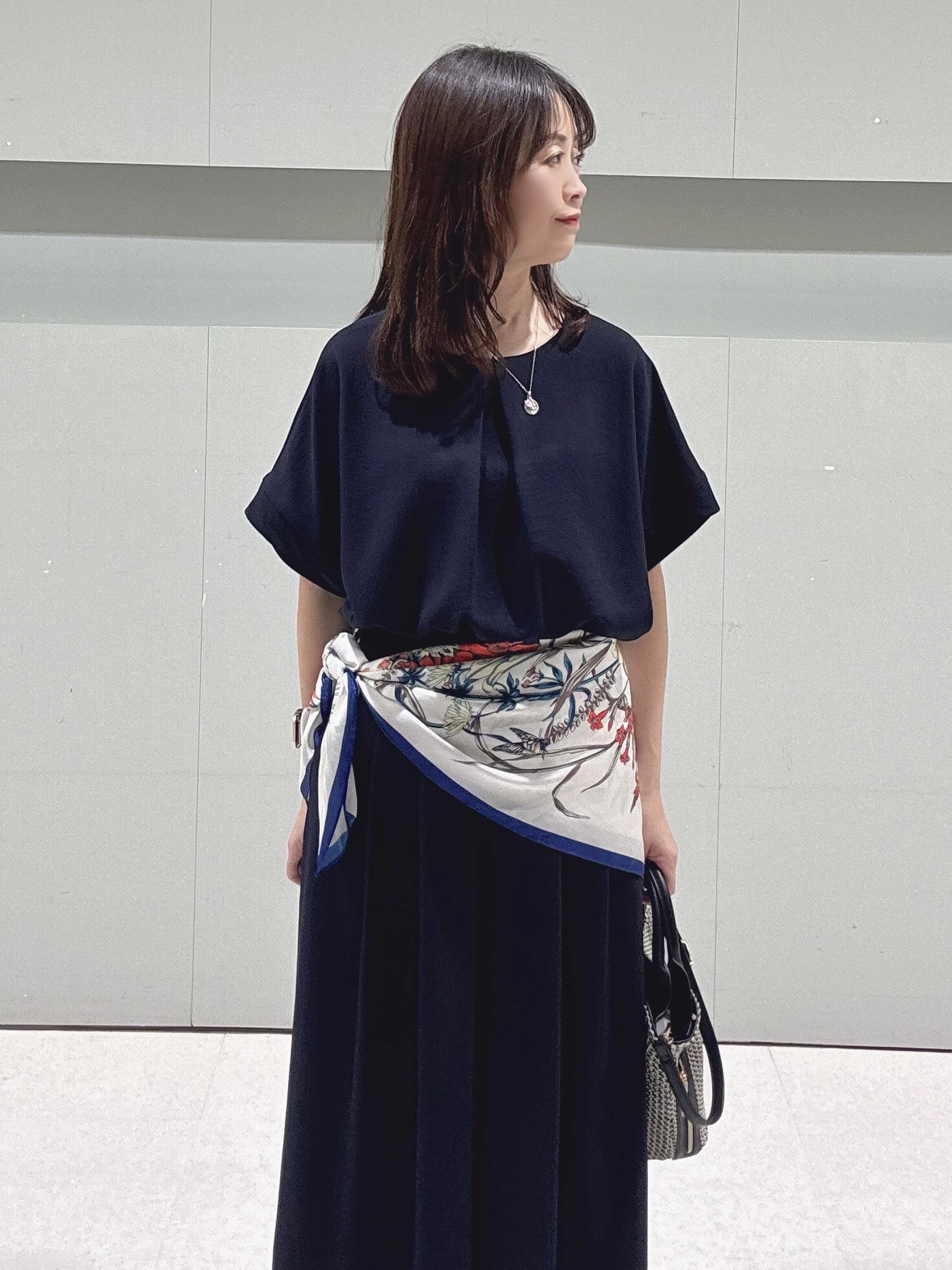 makiさんの「UNTITLED｜【接触冷感/はっ水/セットアップ可】リラクシーガウチョパンツ」を使ったコーディネート