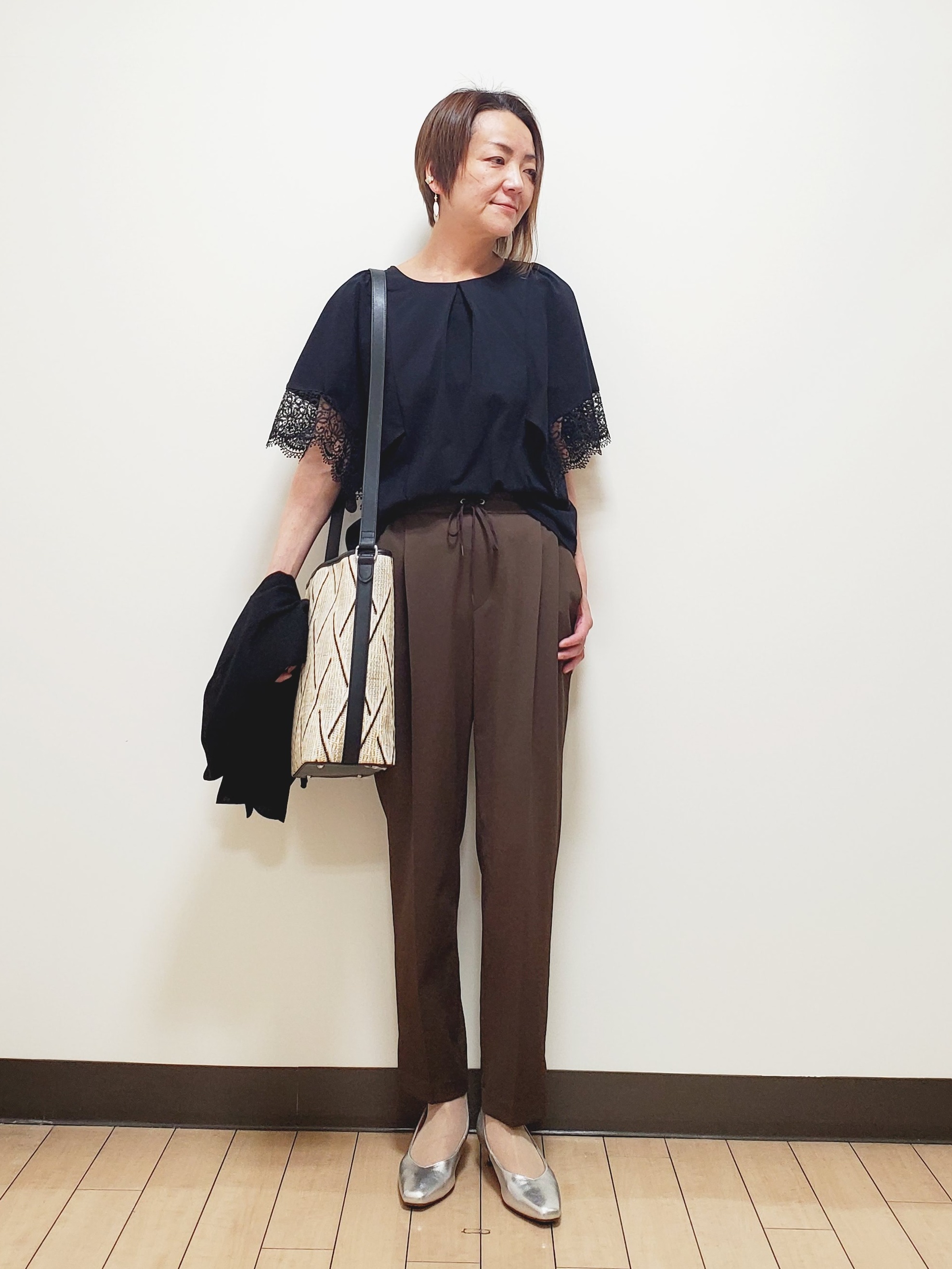 yuuさんの「Reflect｜【UVカット／接触冷感】レーススリーブジャージカットソー」を使ったコーディネート