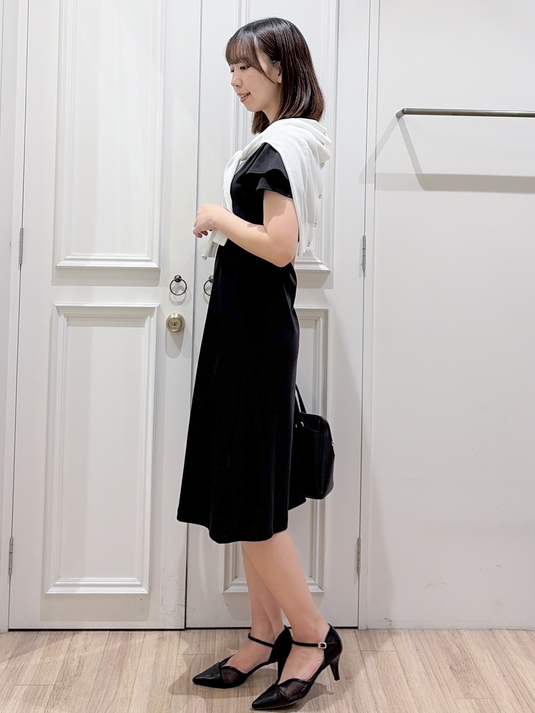 yurinaさんの「index｜《再入荷》ダブルブレストテーラードジャケット【接触冷感／吸水速乾／イージーアイロン／防シワ／洗濯機O」を使ったコーディネート