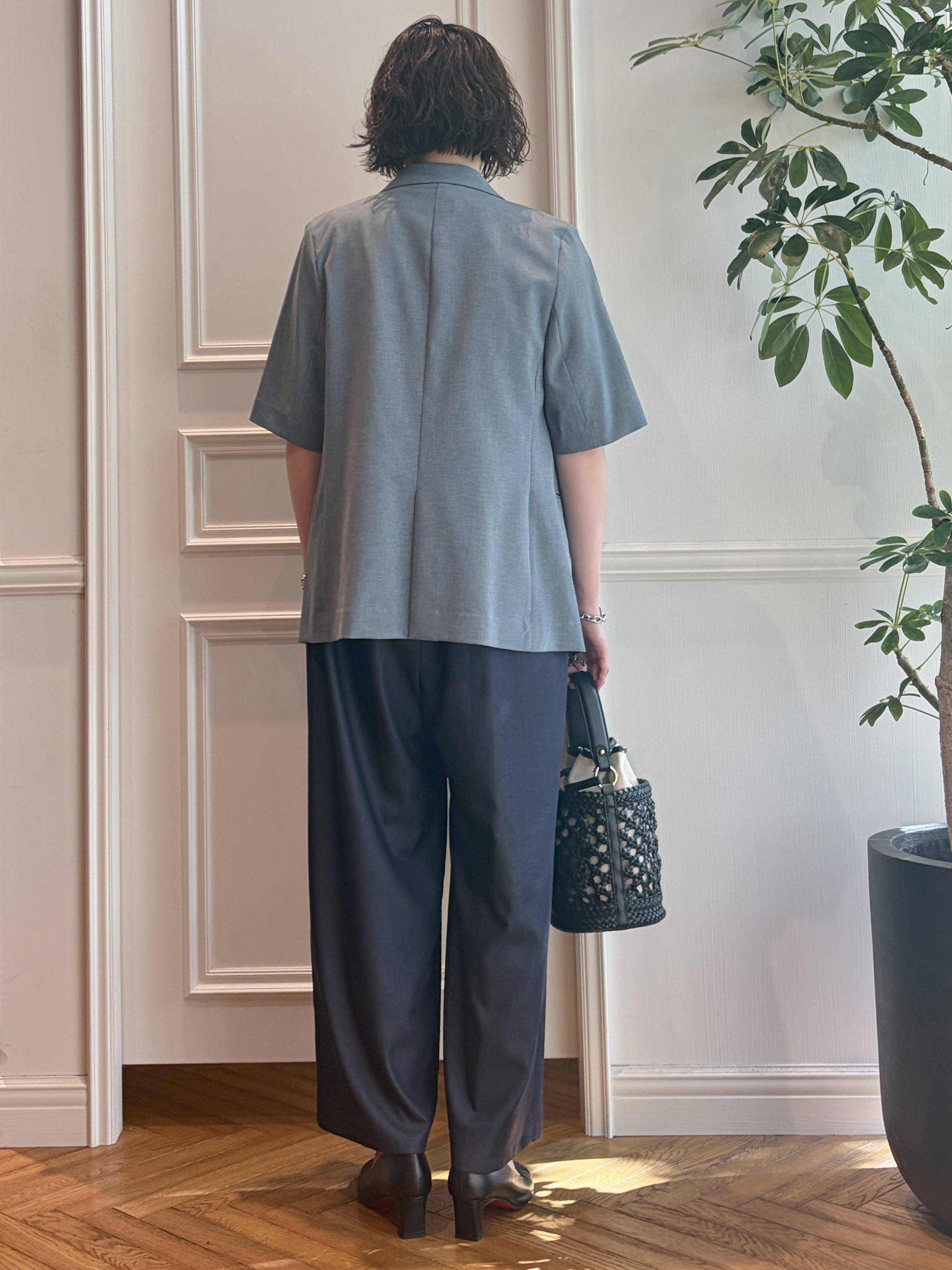nakaoさんの「DRESSTERIOR｜【otonaMUSE5月号掲載/3WAY】メッシュ＆キャンバス バケツBAG」を使ったコーディネート