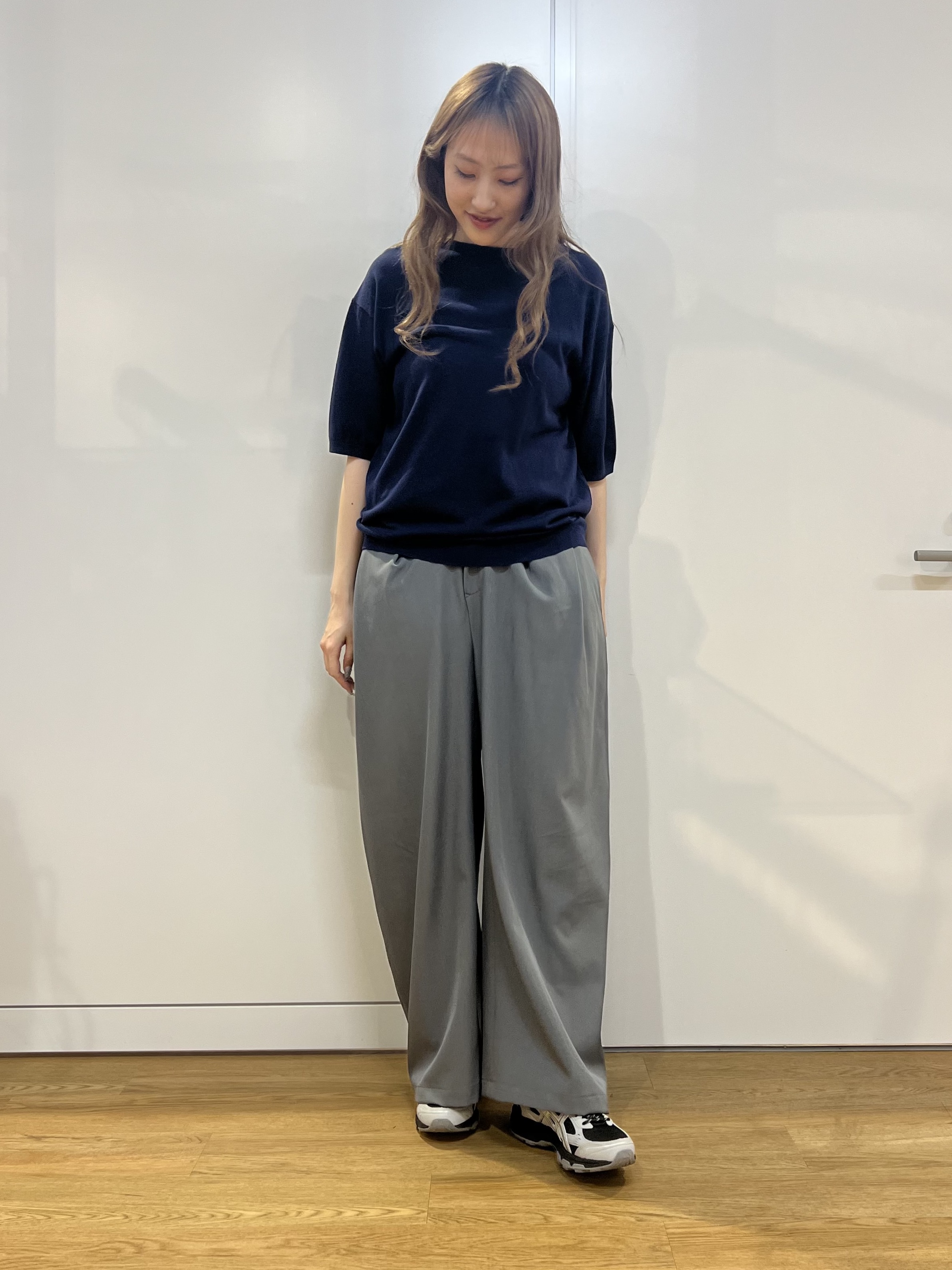 mさんの「tk.TAKEO KIKUCHI｜スムースタッチニット」を使ったコーディネート