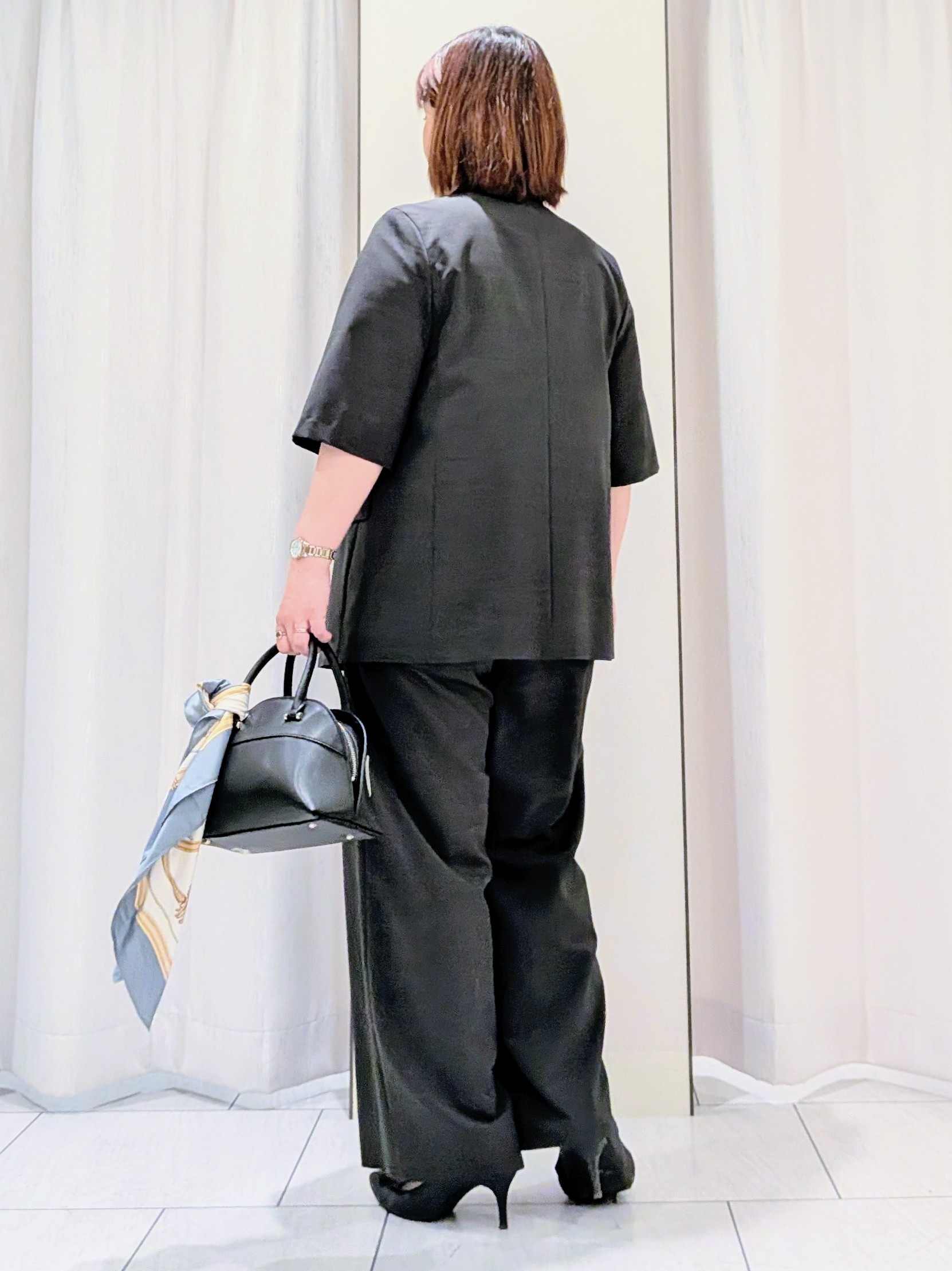 Onumaさんの「UNTITLED｜【シワになりにくい/セットアップ可/接触冷感】ハーフスリーブジャケット」を使ったコーディネート