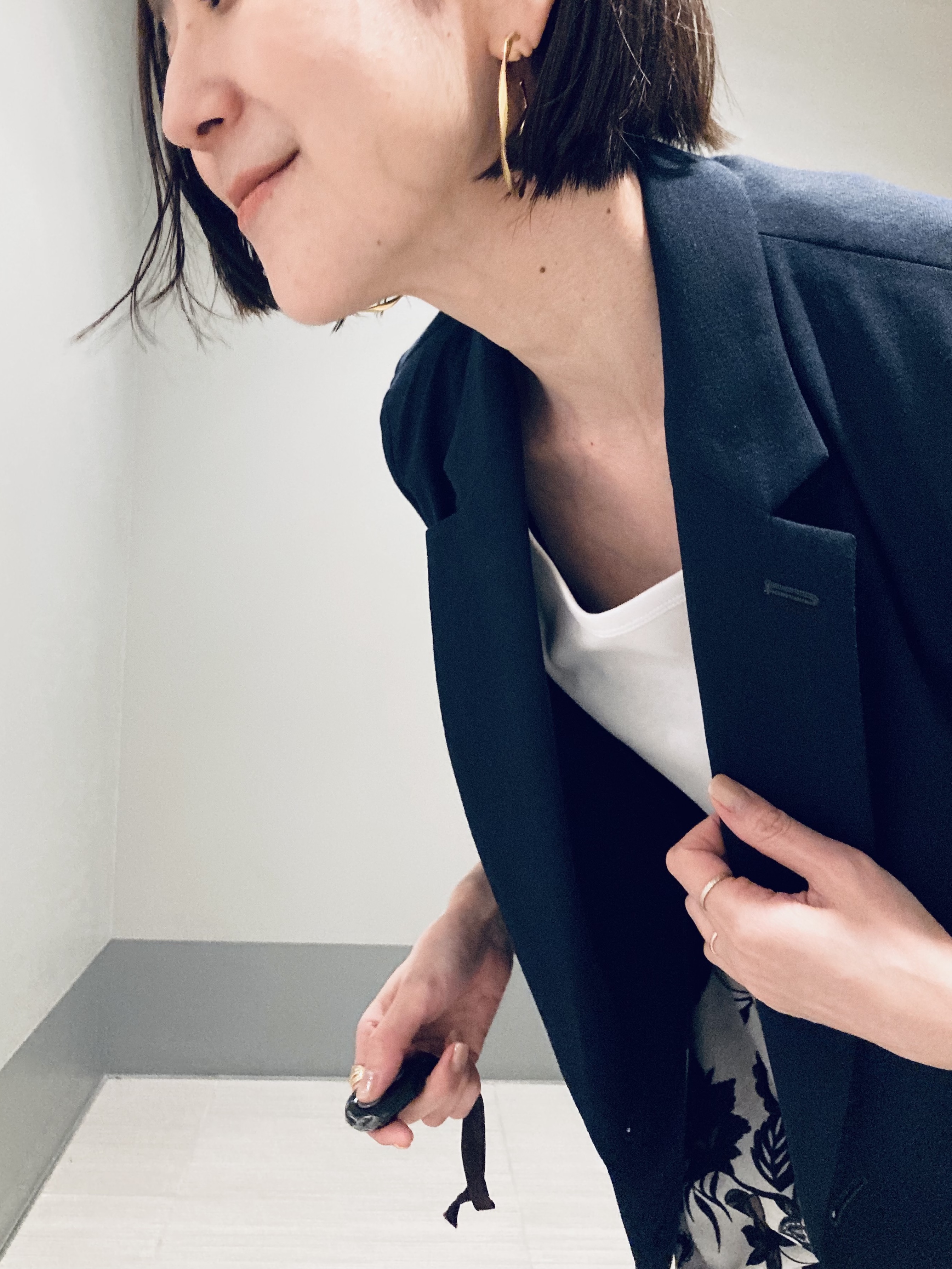 Furuさんの「DRESSTERIOR｜【セットアップ可/吸水速乾/ウォッシャブル】リネンブレンドオックスダブルジャケット」を使ったコーディネート