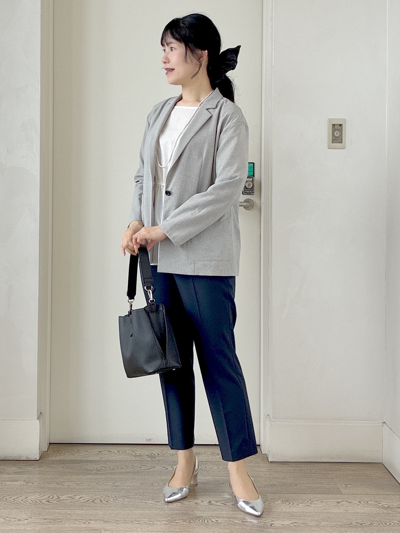  beni_gingerさんの「Reflect｜【SS-4Lサイズ／接触冷感／シワになりにくい】リラクシーテーラードジャケット」を使ったコーディネート
