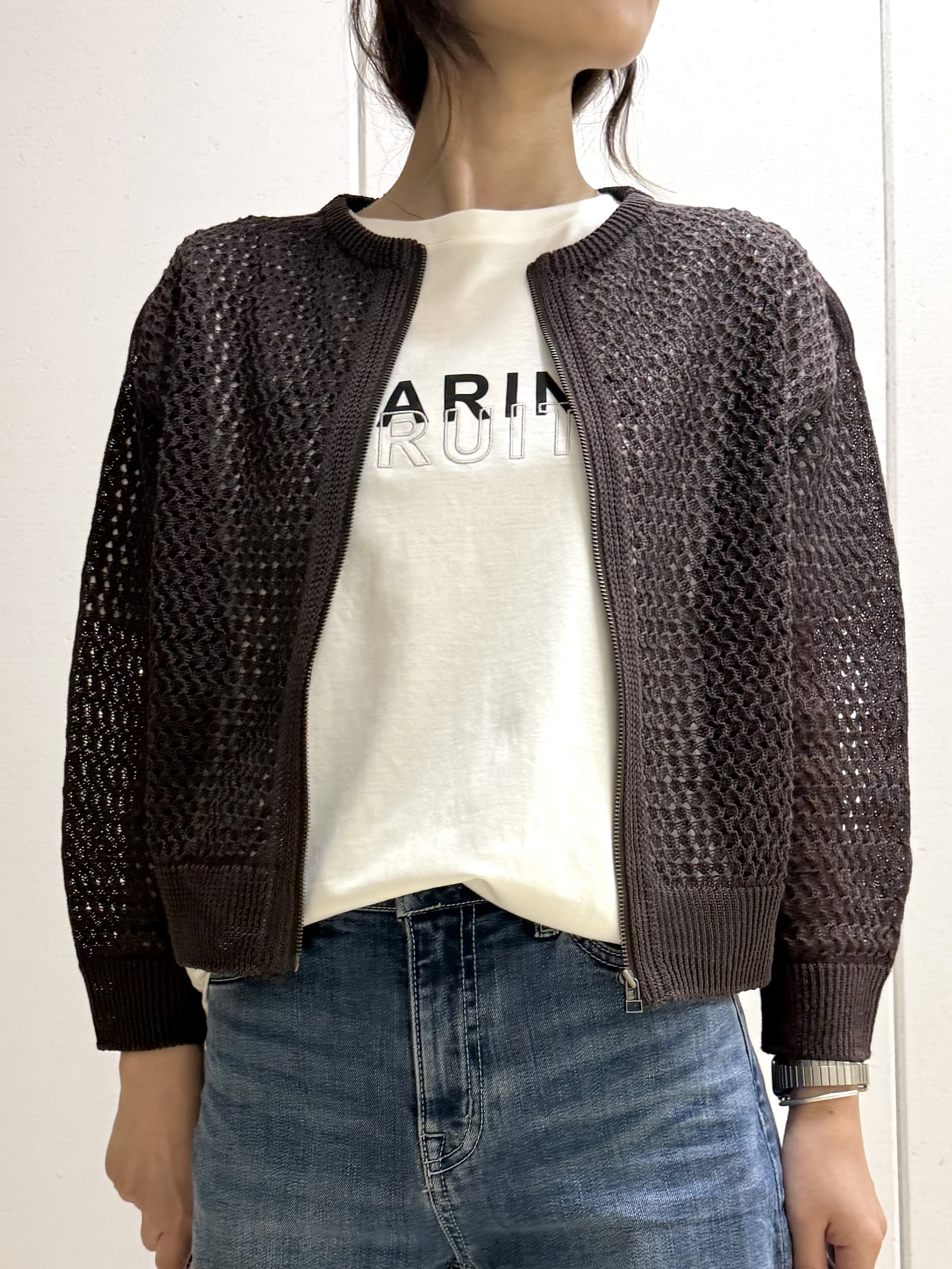 mamiさんの「INDIVI｜【UVケア／選べるグラフィック】スムースジャージTシャツ」を使ったコーディネート