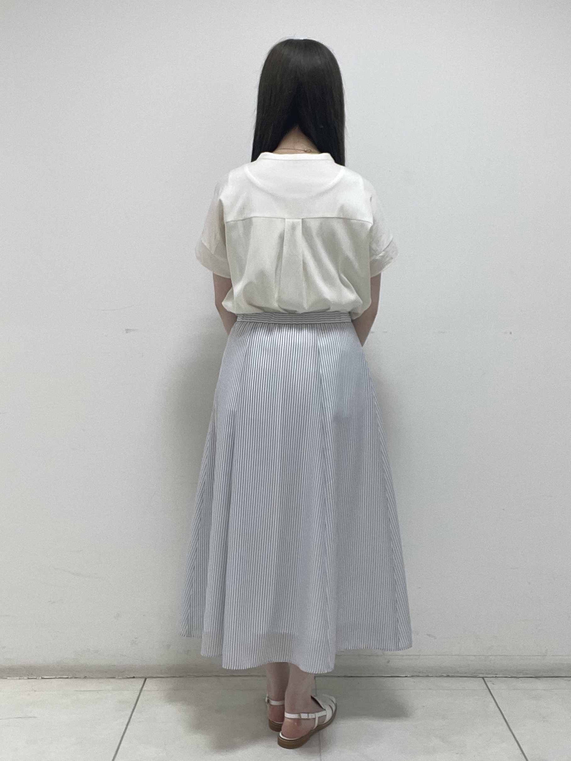 mさんの「INDIVI｜【洗える／SETUP可能】スキッパーブラウス」を使ったコーディネート