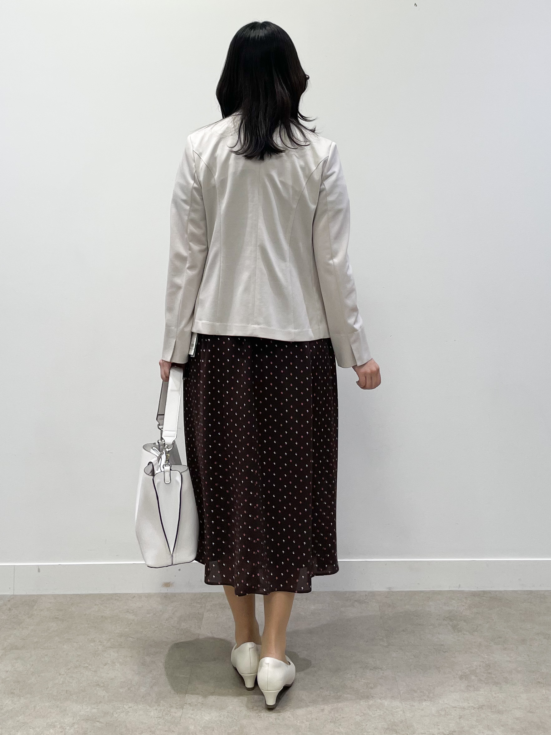 yukariさんの「Reflect｜小紋柄ジョーゼットワンピース」を使ったコーディネート