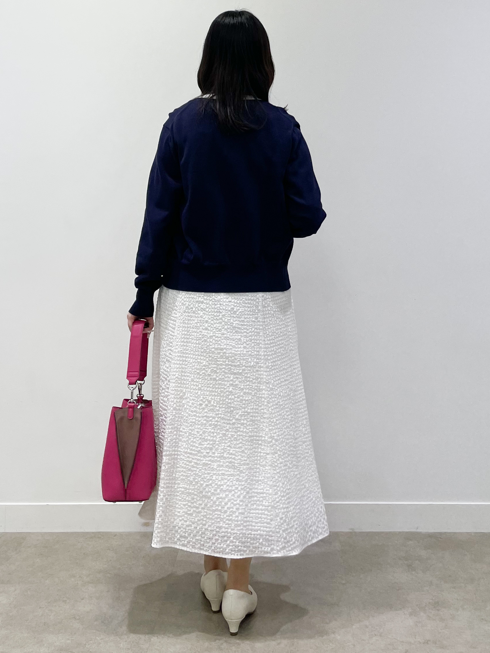 yukariさんの「Reflect｜【アンサンブル可】バイカラーカーディガン」を使ったコーディネート