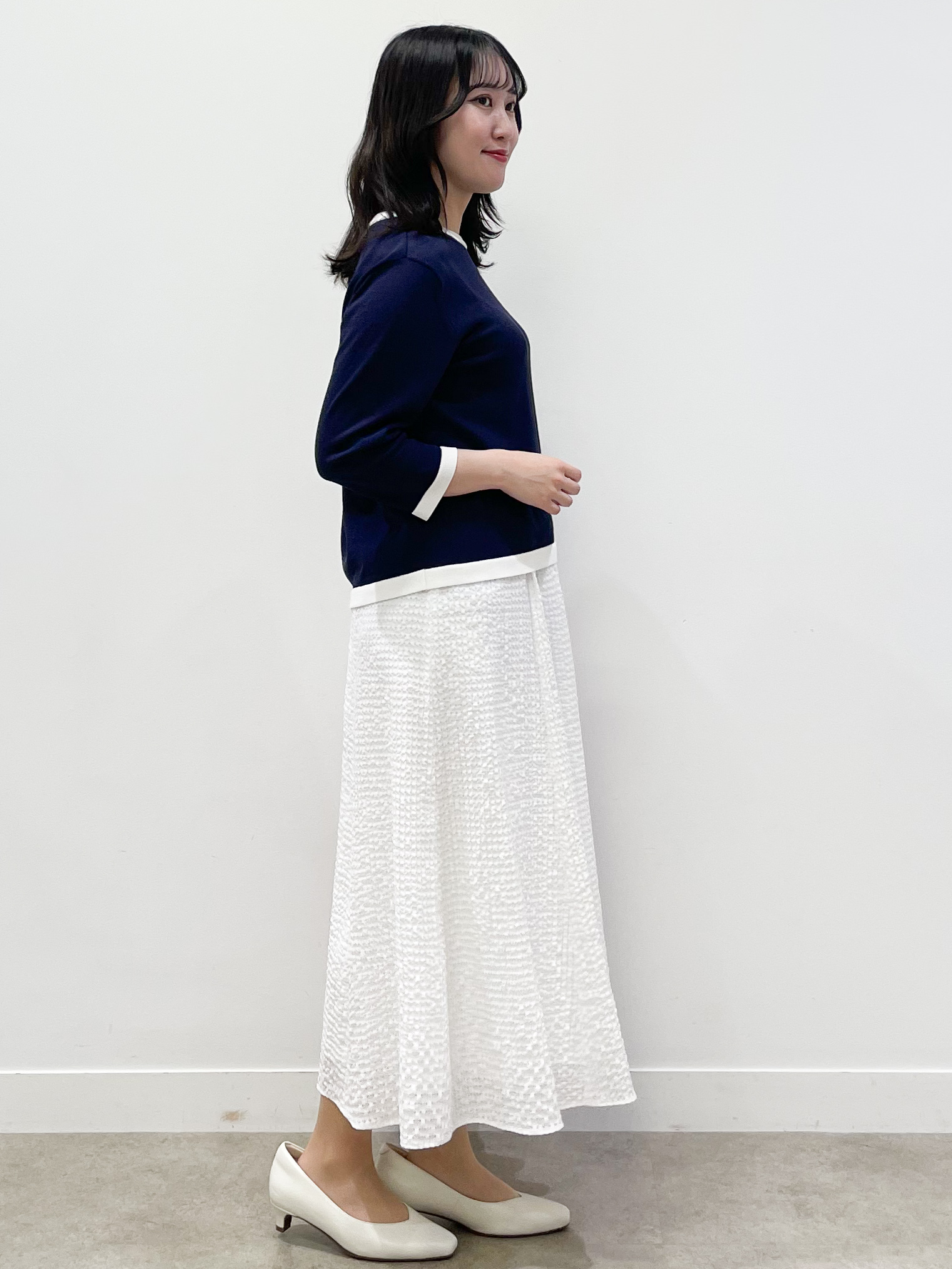 yukariさんの「Reflect｜【アンサンブル可】バイカラーカーディガン」を使ったコーディネート