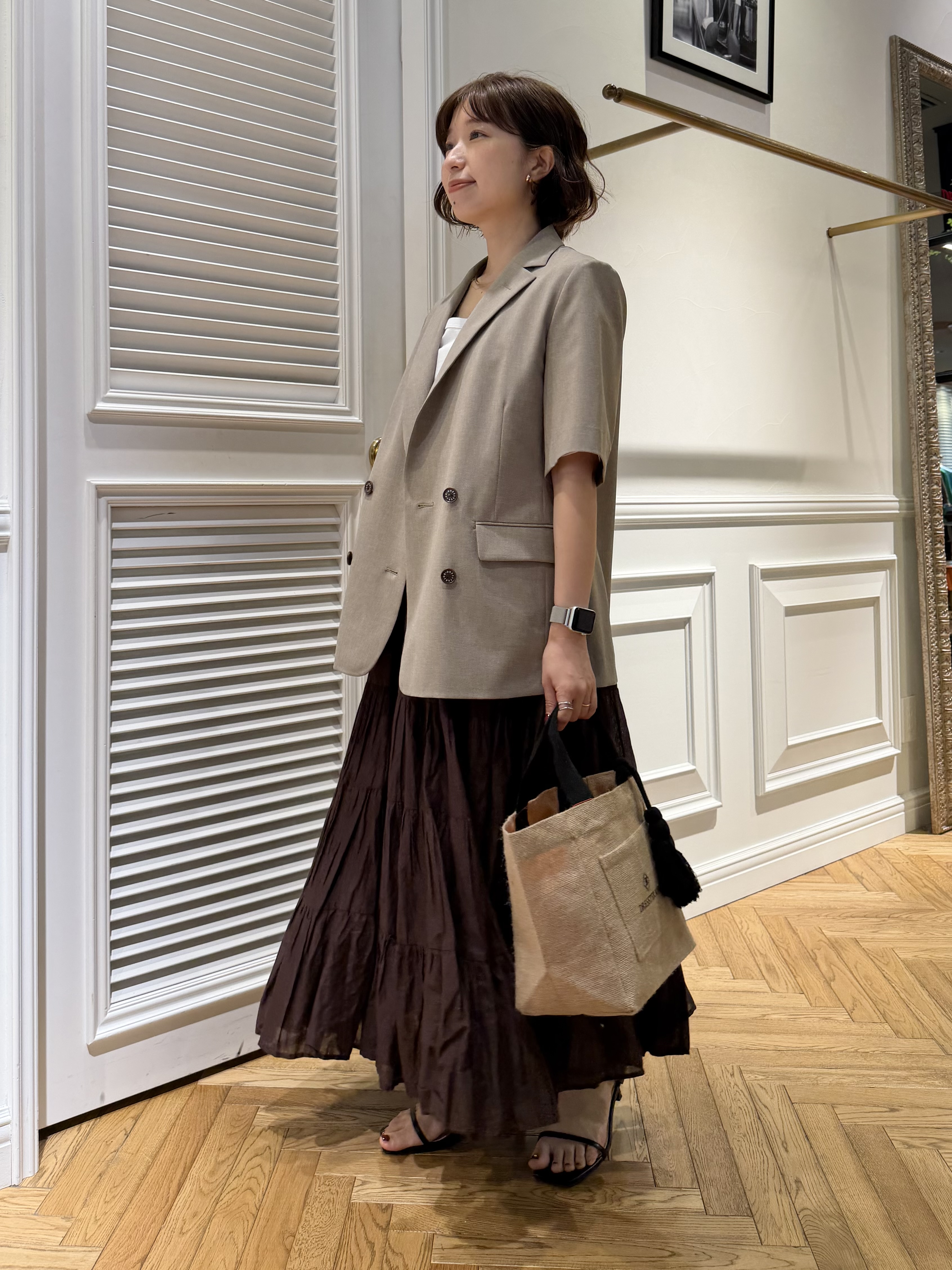 つじ まこさんの「DRESSTERIOR｜【otonaMUSE5月号掲載/セットアップ可】ウォッシャブルイージーサマージャケット」を使ったコーディネート