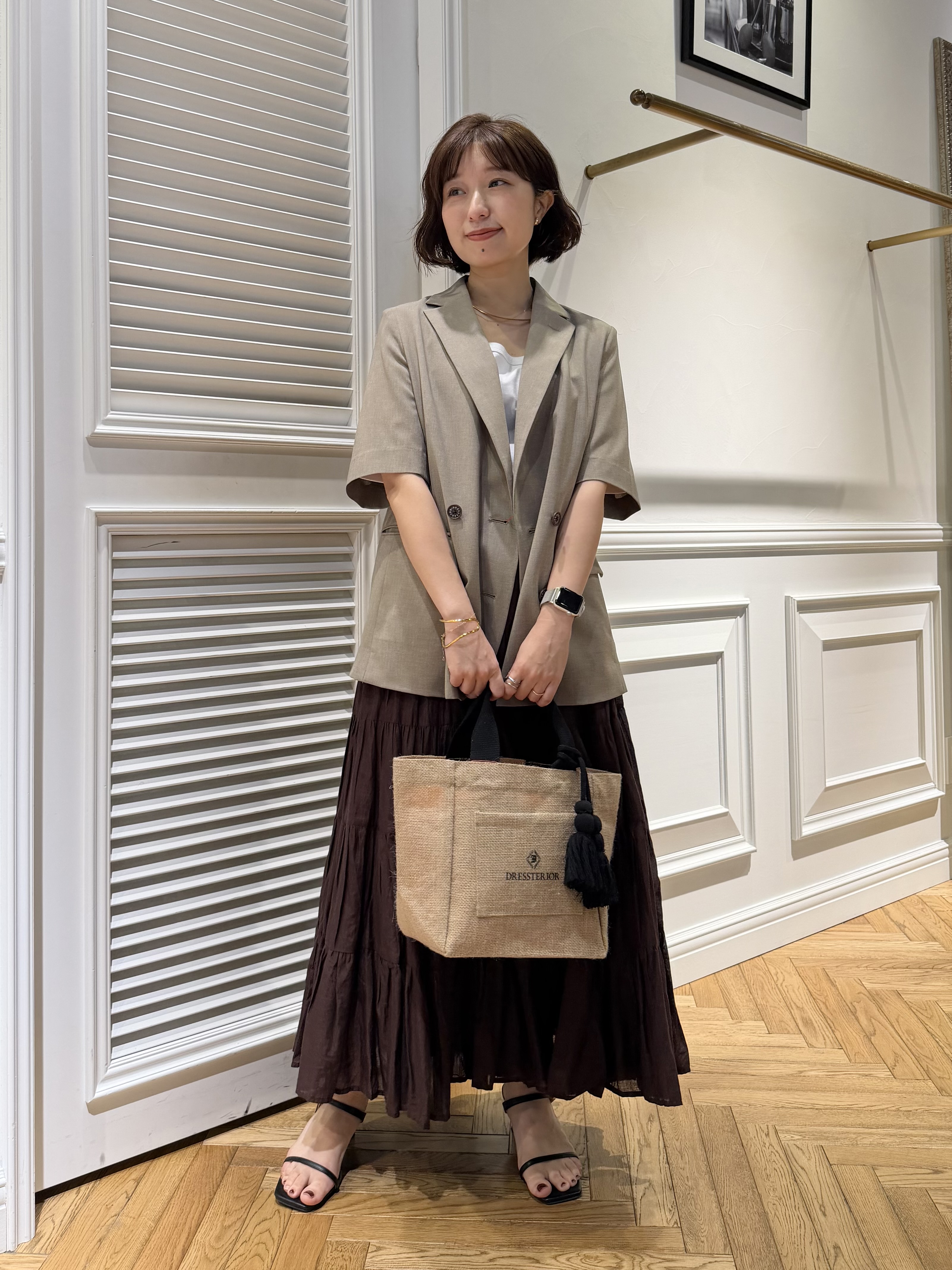つじ まこさんの「DRESSTERIOR｜【otonaMUSE5月号掲載/セットアップ可】ウォッシャブルイージーサマージャケット」を使ったコーディネート