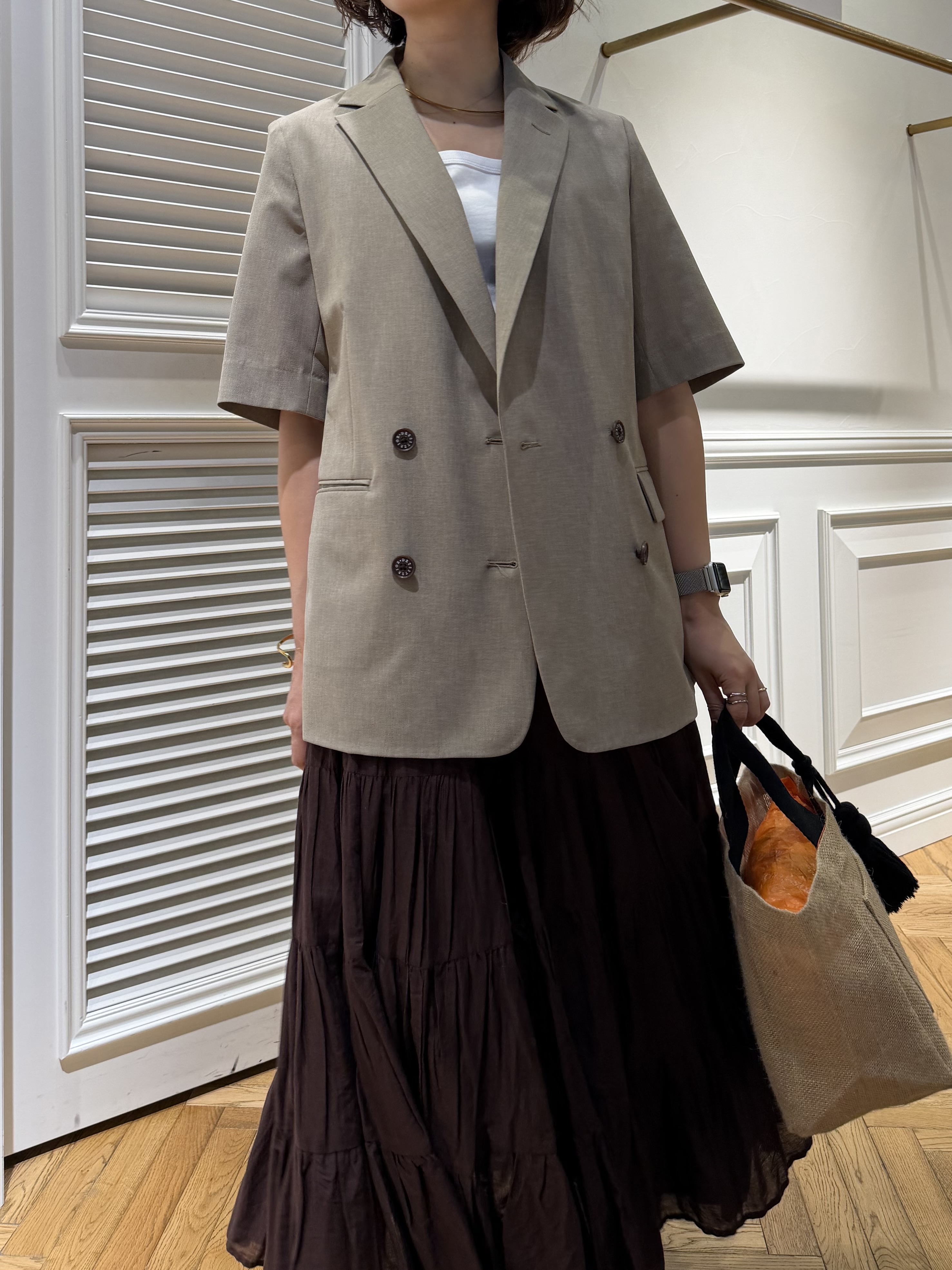 つじ まこさんの「DRESSTERIOR｜【otonaMUSE5月号掲載/セットアップ可】ウォッシャブルイージーサマージャケット」を使ったコーディネート