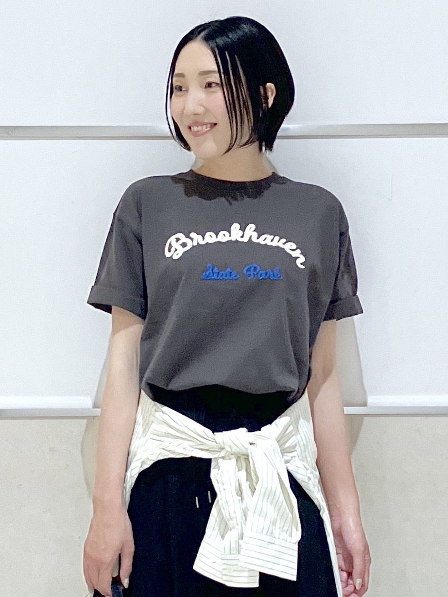 eriko さんの「Dessin｜【洗える】オーガニックコットンロゴTシャツ」を使ったコーディネート