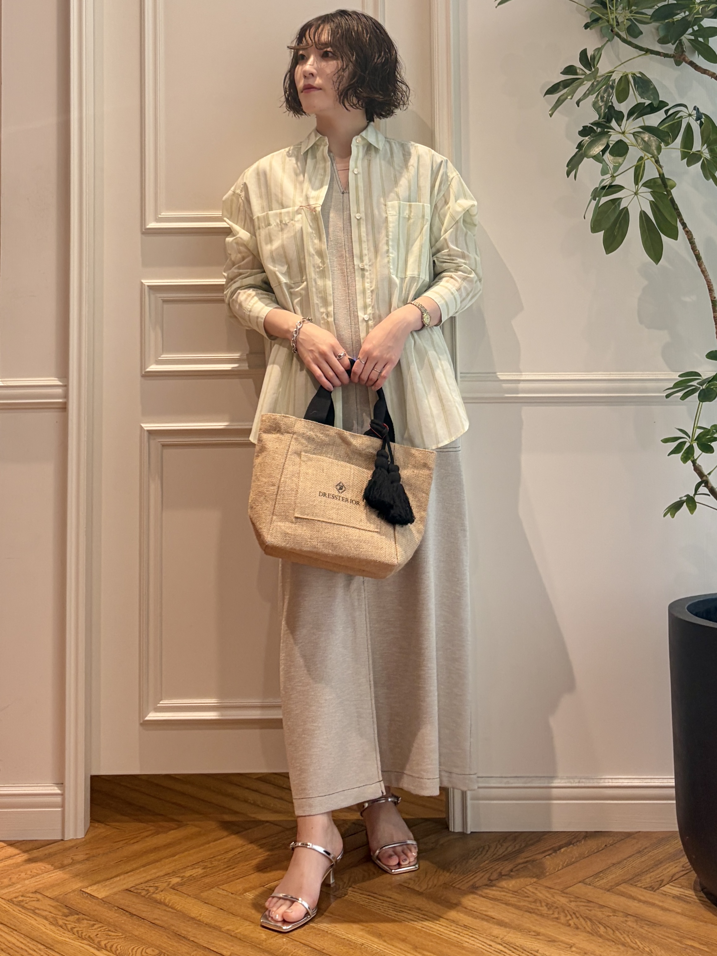 nakaoさんの「DRESSTERIOR｜【otonaMUSE5月号掲載】ジュートキャンバス トートバッグ」を使ったコーディネート