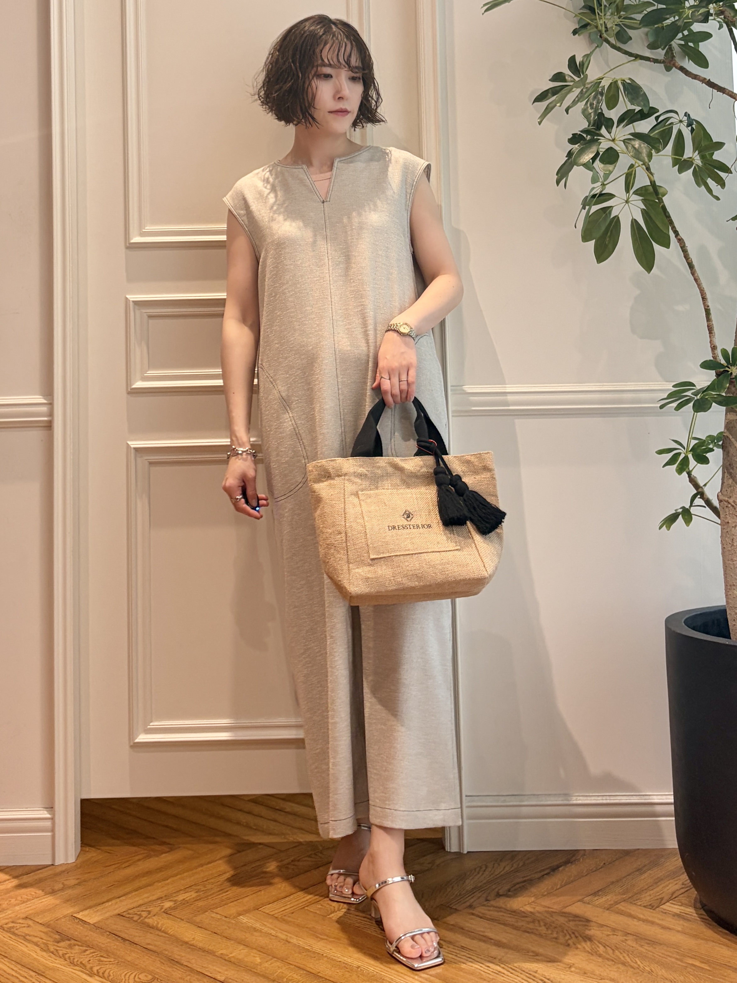 nakaoさんの「DRESSTERIOR｜【otonaMUSE5月号掲載】ジュートキャンバス トートバッグ」を使ったコーディネート