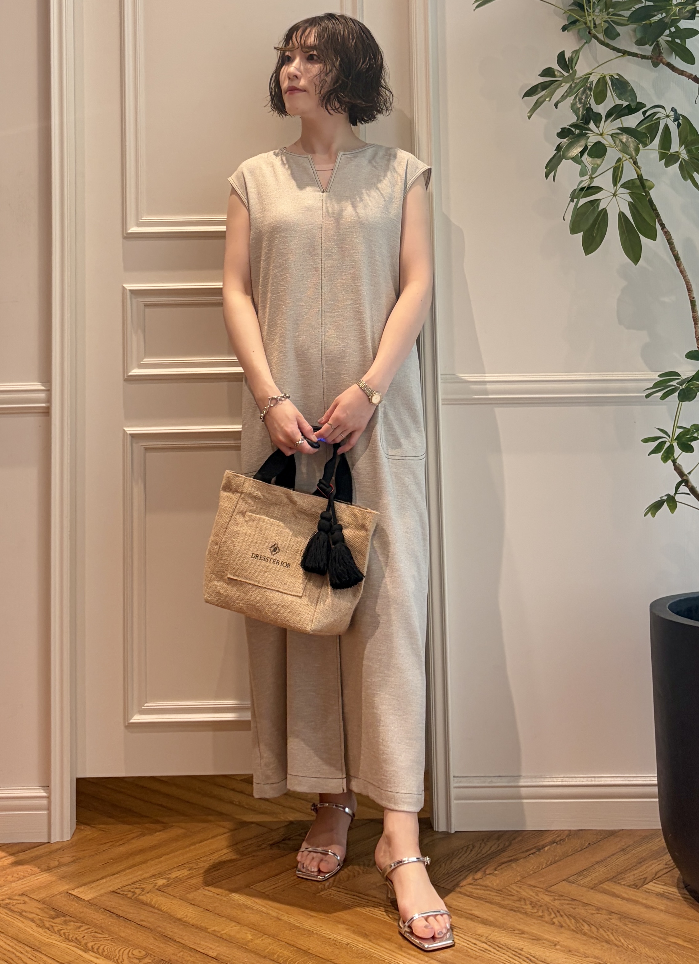nakaoさんの「DRESSTERIOR｜【otonaMUSE5月号掲載】ジュートキャンバス トートバッグ」を使ったコーディネート