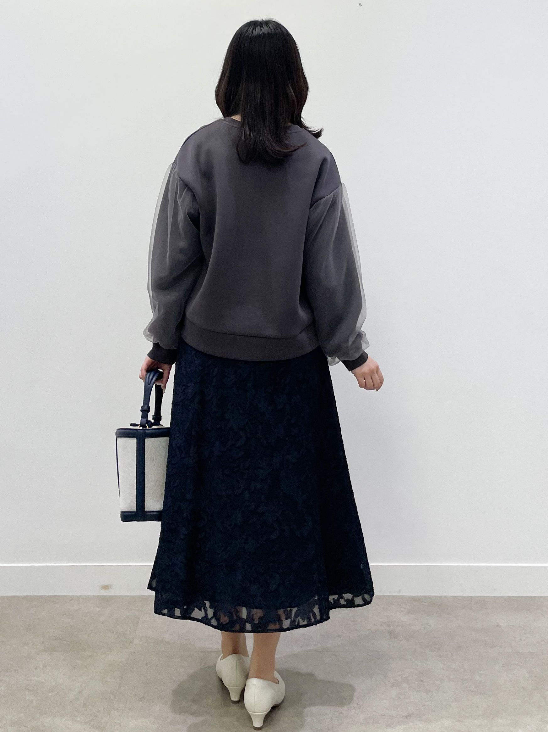 yukariさんの「Reflect｜チュールレイヤードスリーブプルオーバー」を使ったコーディネート