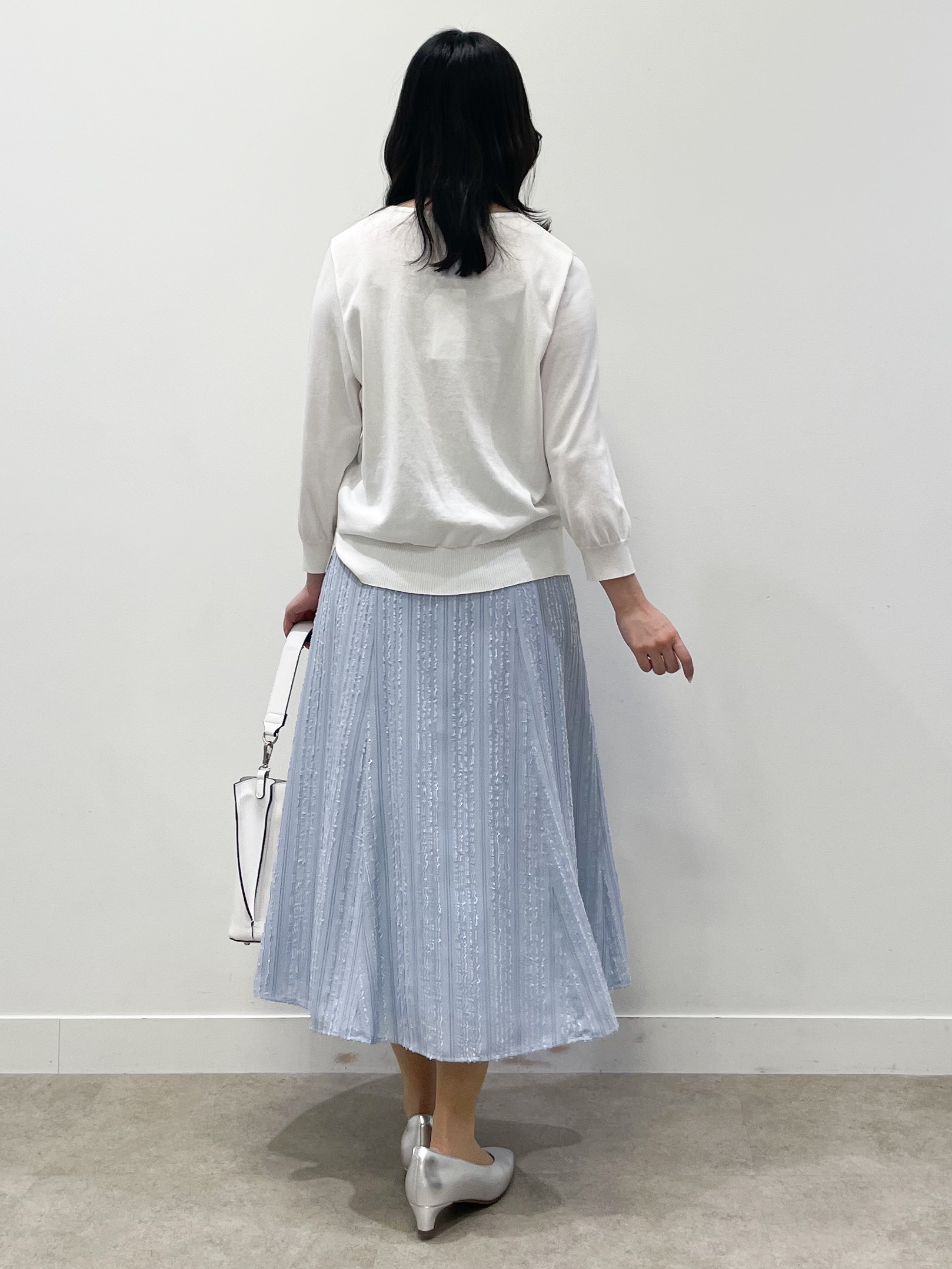 yukariさんの「Reflect｜フロントフリルデザインニット」を使ったコーディネート
