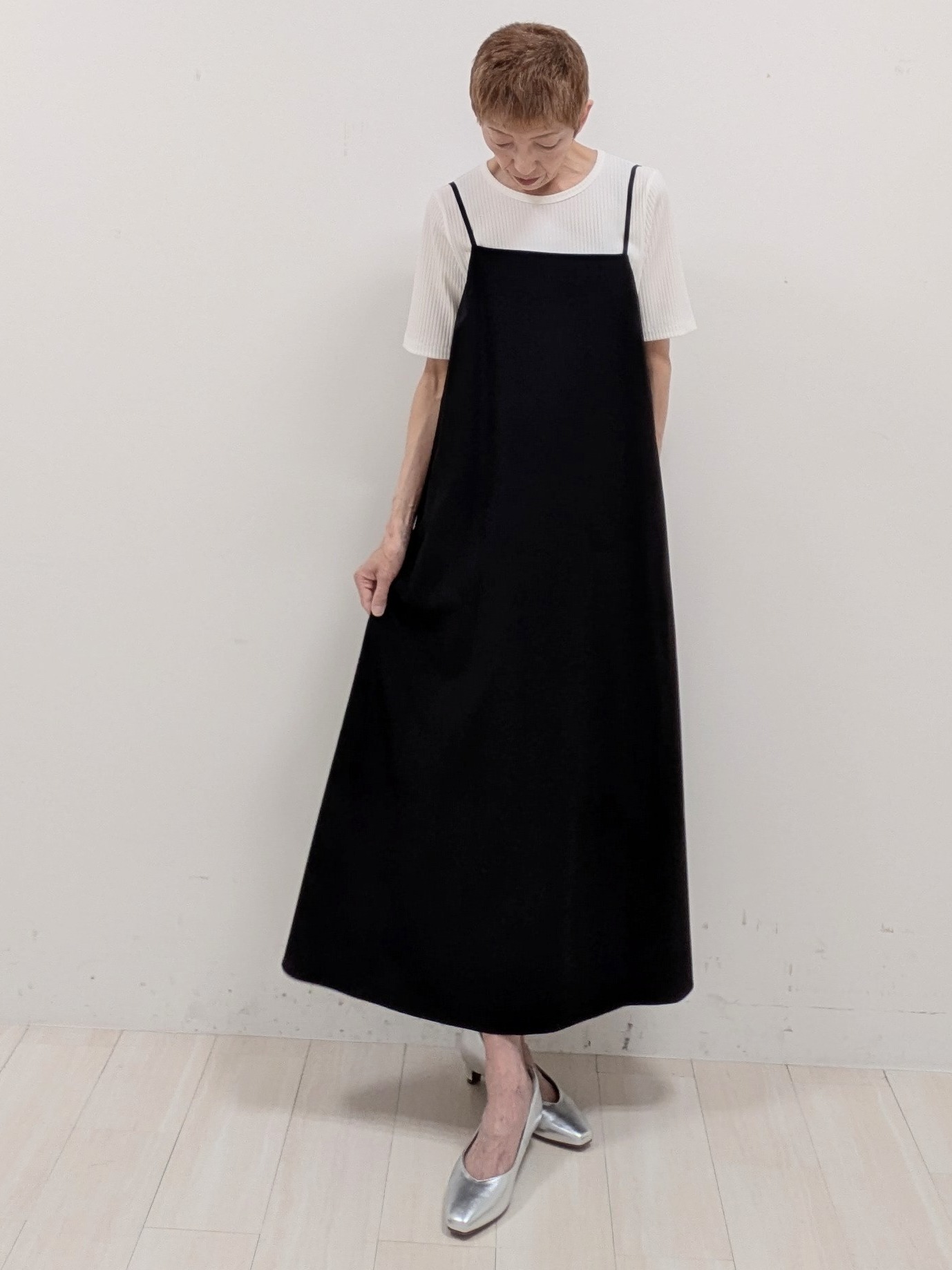 sachiさんの「Reflect｜【選べる2柄／セットアップ可】シャツ衿シアーブラウス」を使ったコーディネート