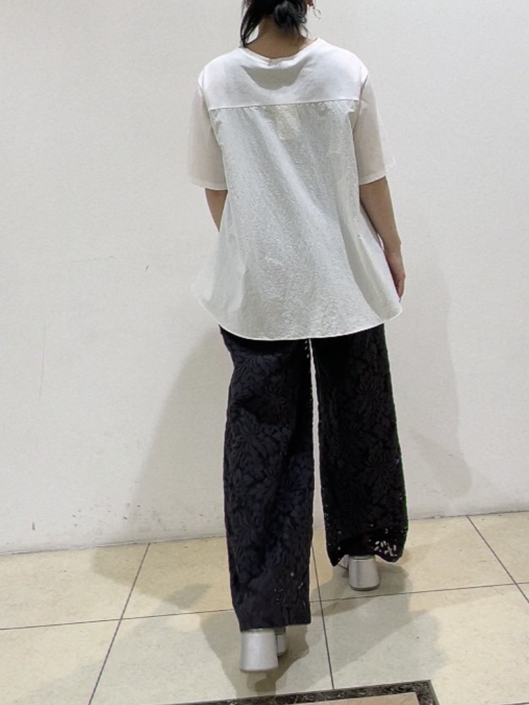 watanabeさんの「UNTITLED｜【洗える/Tシャツ】異素材ドッキングプルオーバー」を使ったコーディネート