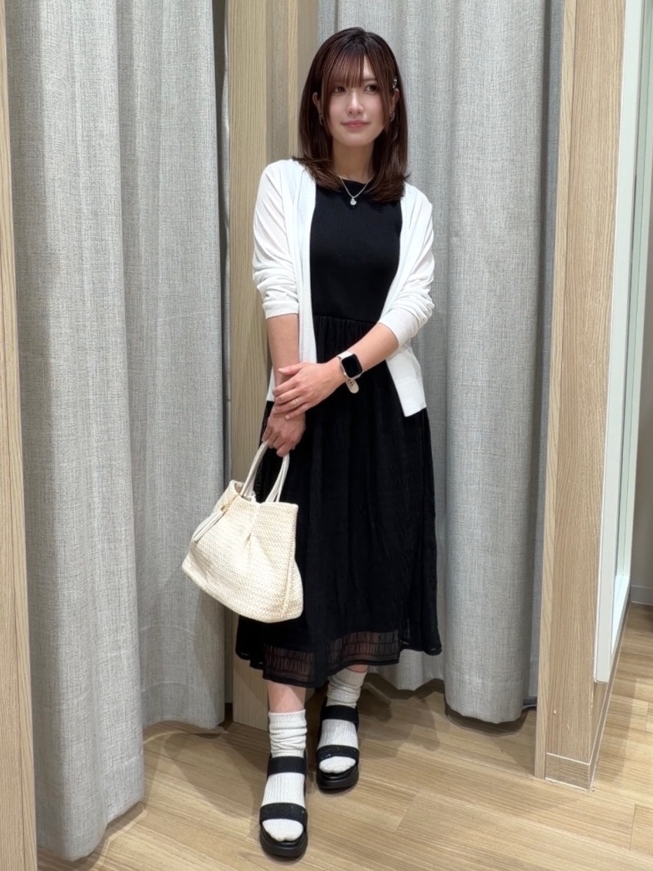 Fumikaさんの「grove｜高評価！【接触冷感／UVカットetc】ベーシックショートカーディガン」を使ったコーディネート