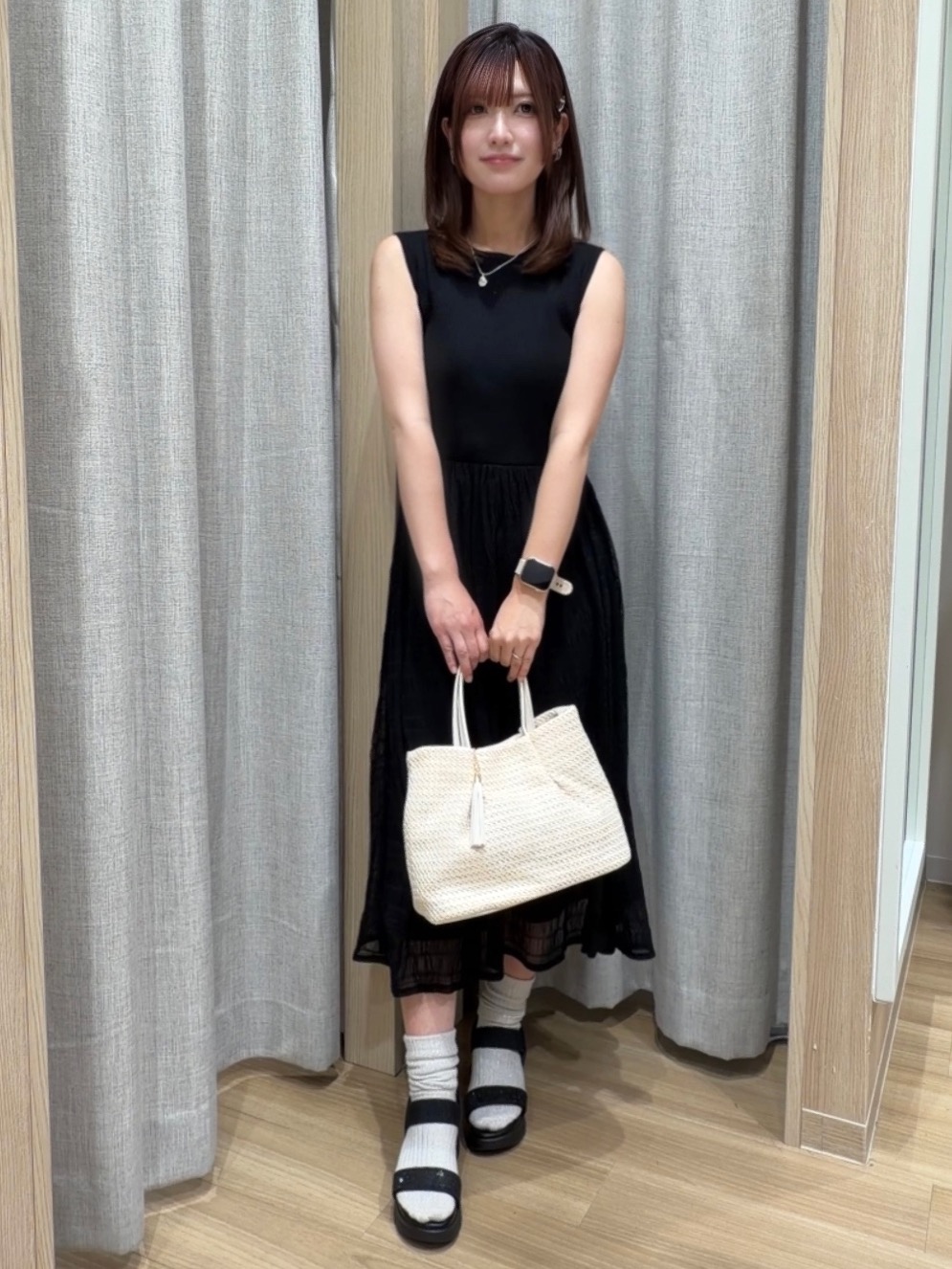 Fumikaさんの「grove｜高評価！【接触冷感／UVカットetc】ベーシックショートカーディガン」を使ったコーディネート