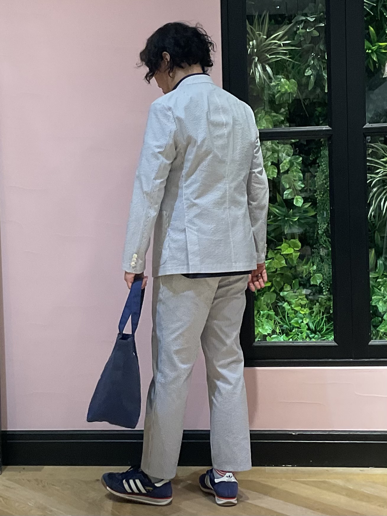 Nagaseさんの「DRESSTERIOR｜【吸湿速乾/セットアップ可/ウォッシャブル】COOLMAX シアサッカー サマージャケット」を使ったコーディネート