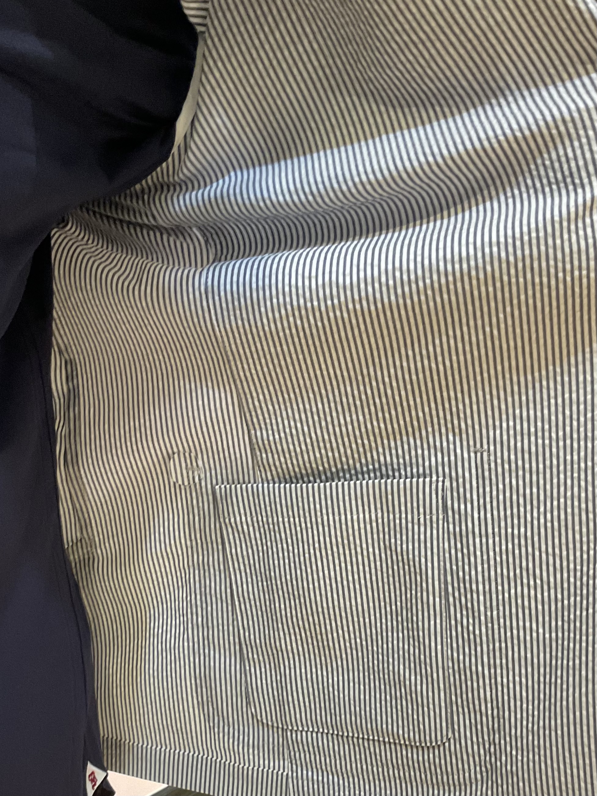 Nagaseさんの「DRESSTERIOR｜【吸湿速乾/セットアップ可/ウォッシャブル】COOLMAX シアサッカー サマージャケット」を使ったコーディネート