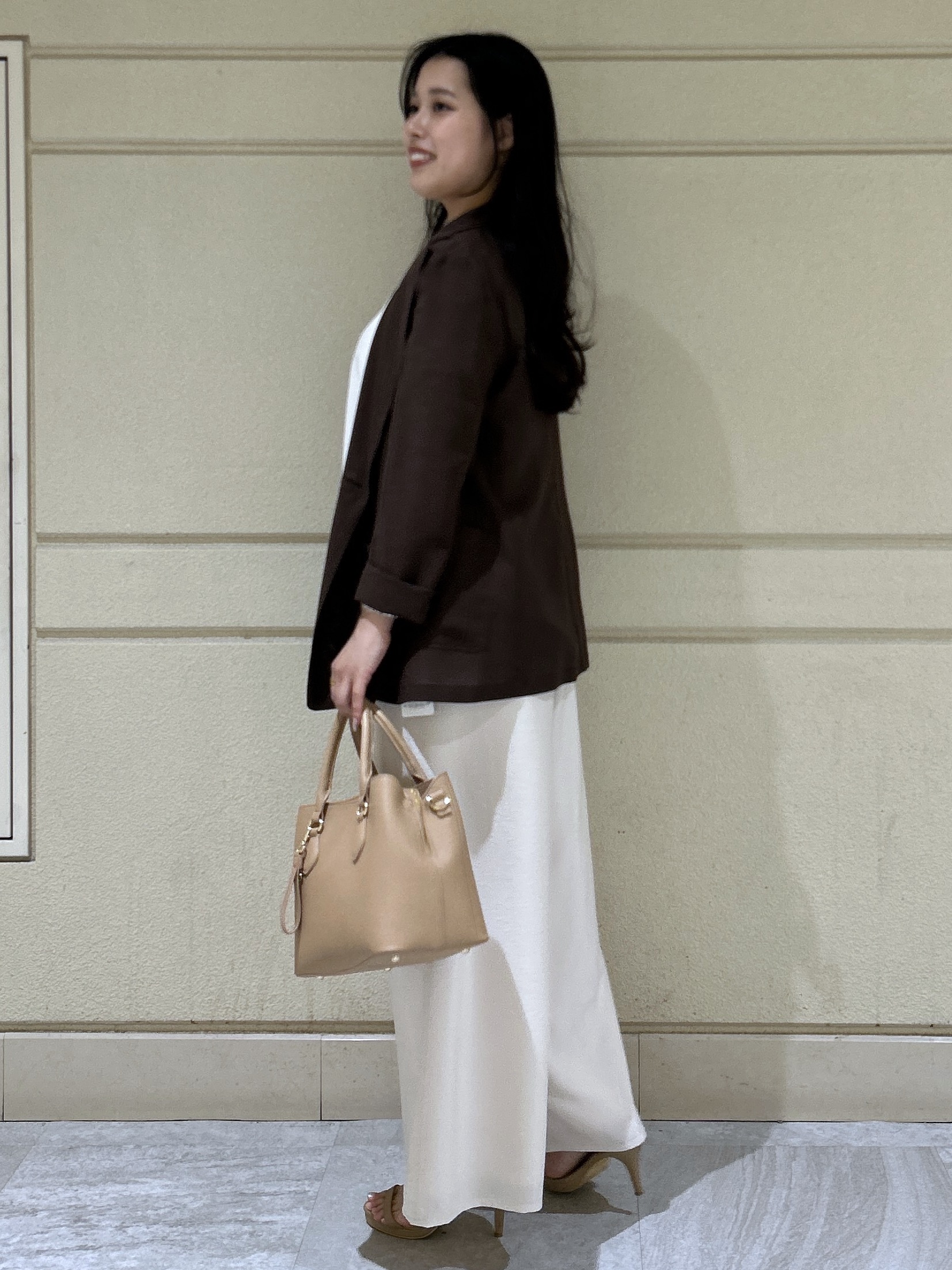 Momokaさんの「COUP DE CHANCE｜【手洗い可／日本製】シアーテーラード ジャケット」を使ったコーディネート