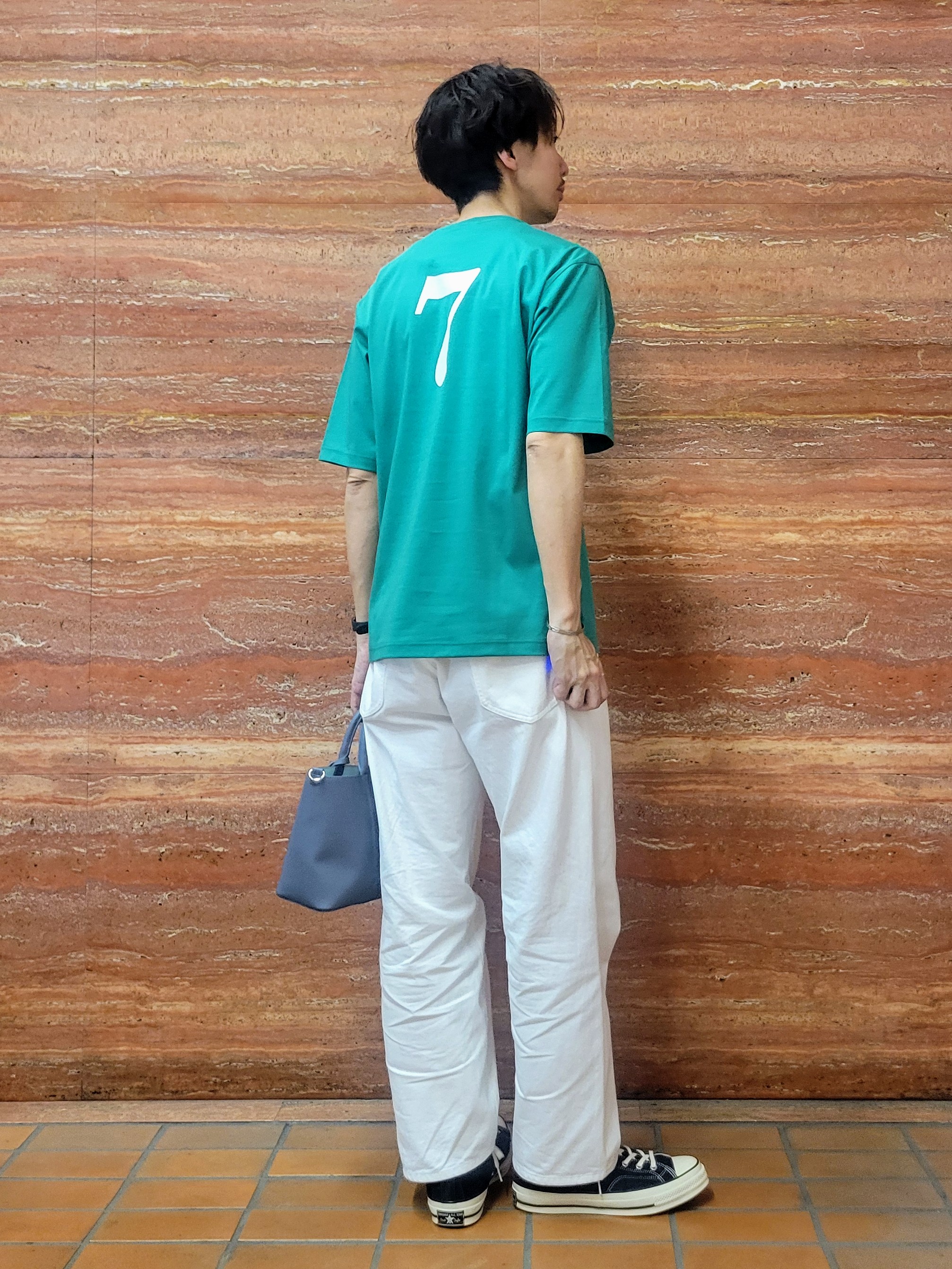 piroyaさんの「TAKEO KIKUCHI｜【BOWLER HAT LABEL】アイスクリアコットン ピンナップガール 半袖Tシャツ」を使ったコーディネート