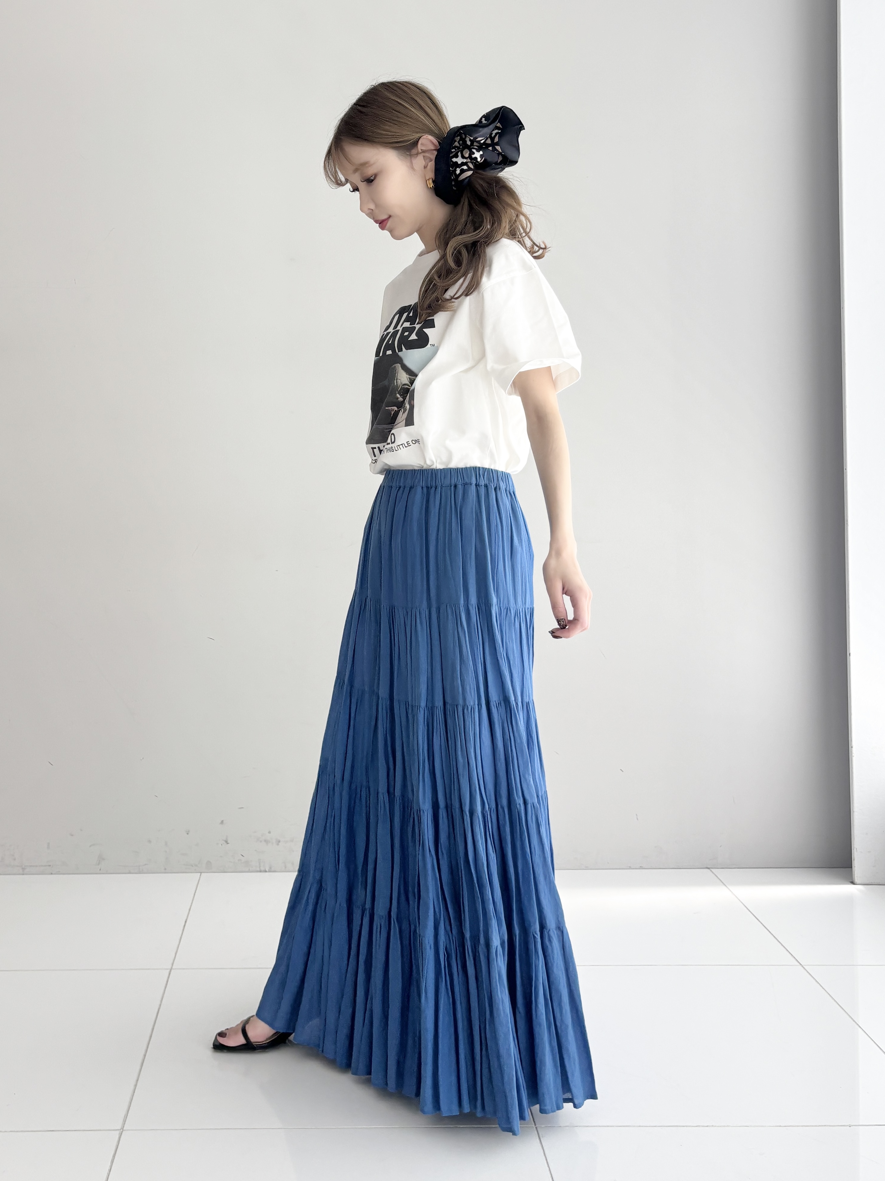 清水夏姫さんの「DRESSTERIOR｜【otonaMUSE5月号掲載】スキニーベルトサンダル」を使ったコーディネート