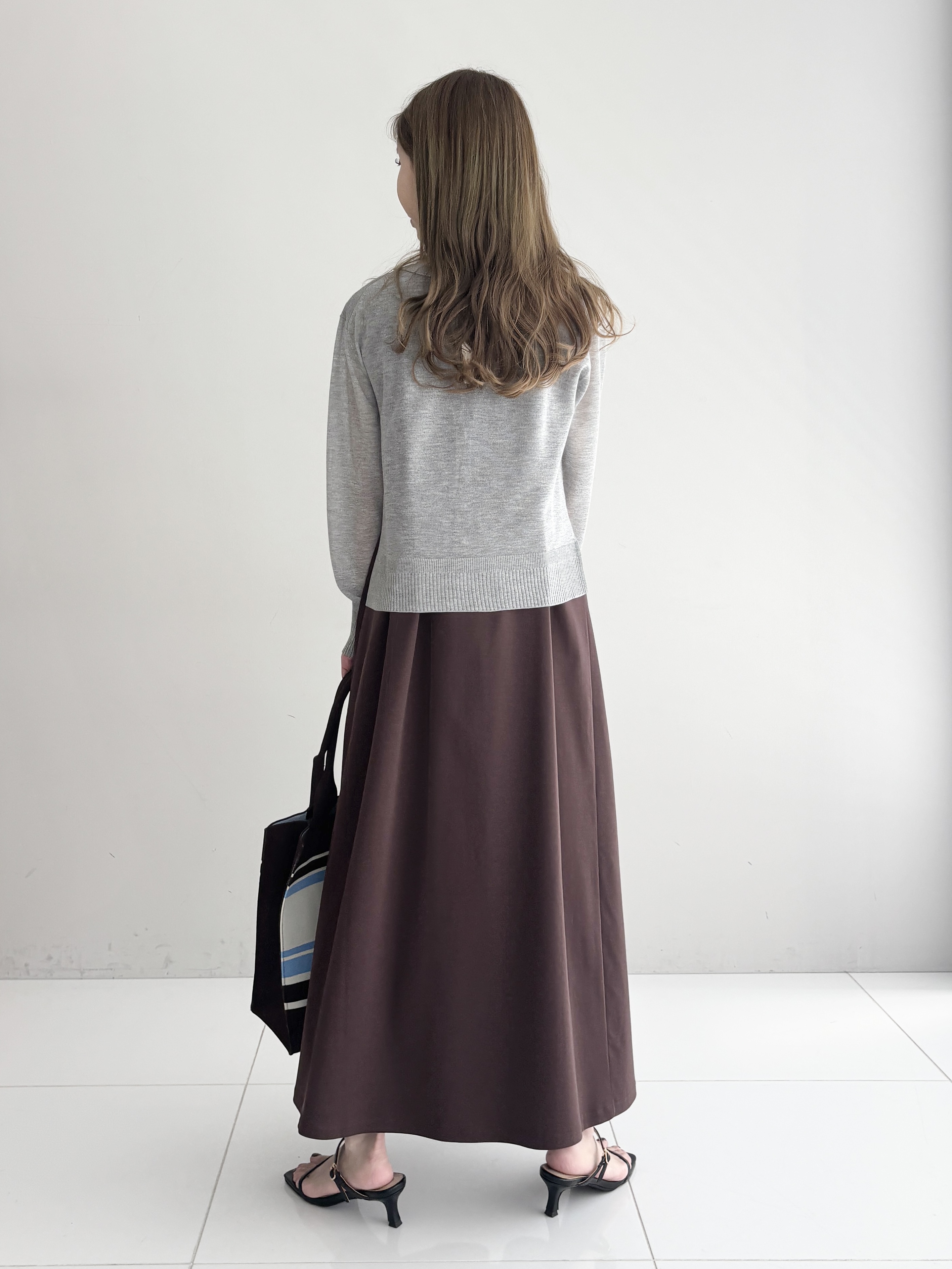 清水夏姫さんの「DRESSTERIOR｜【otonaMUSE5月号掲載】スキニーベルトサンダル」を使ったコーディネート