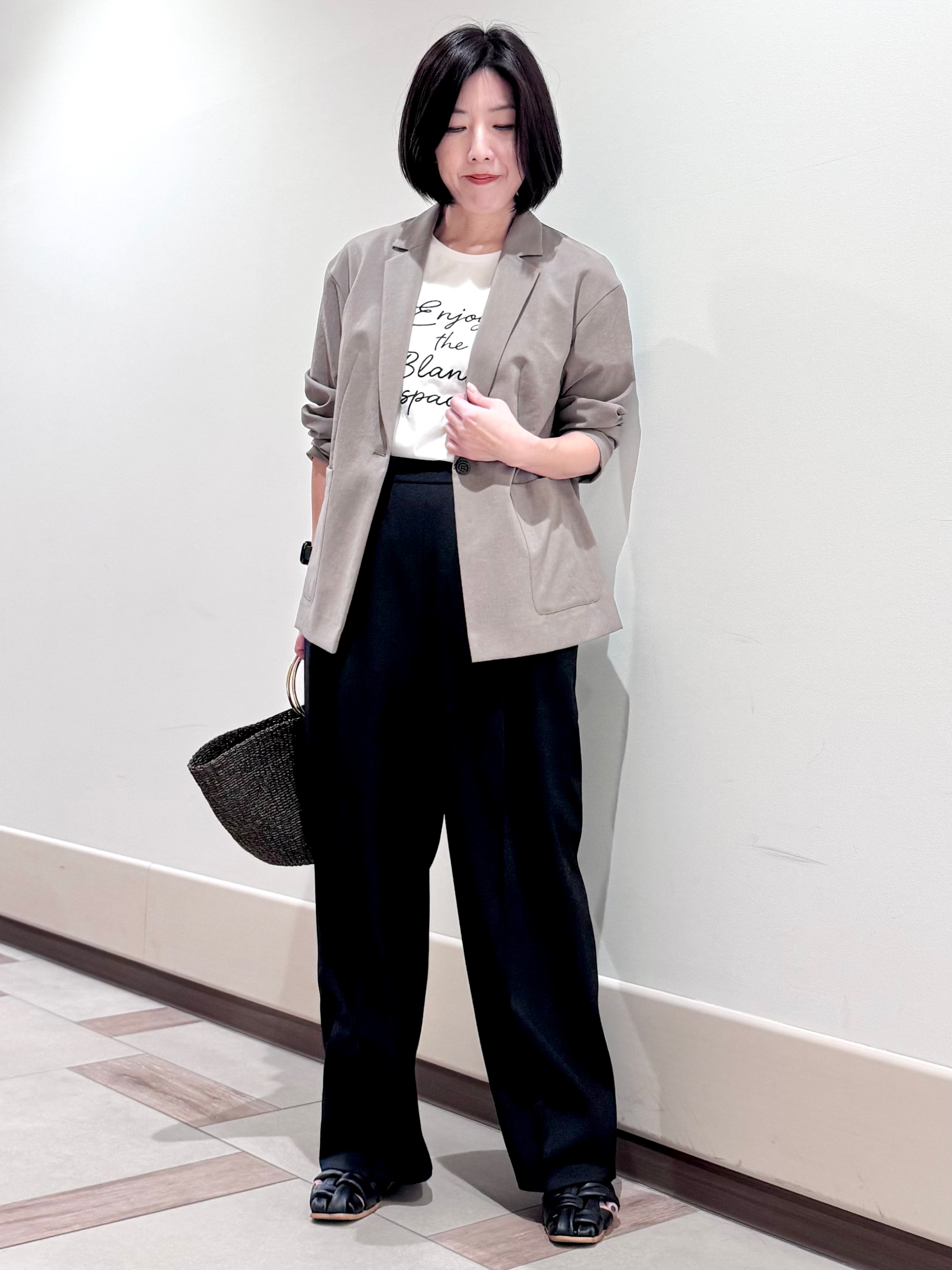 kaeさんの「Reflect｜【SS-4Lサイズ／接触冷感／シワになりにくい】リラクシーテーラードジャケット」を使ったコーディネート