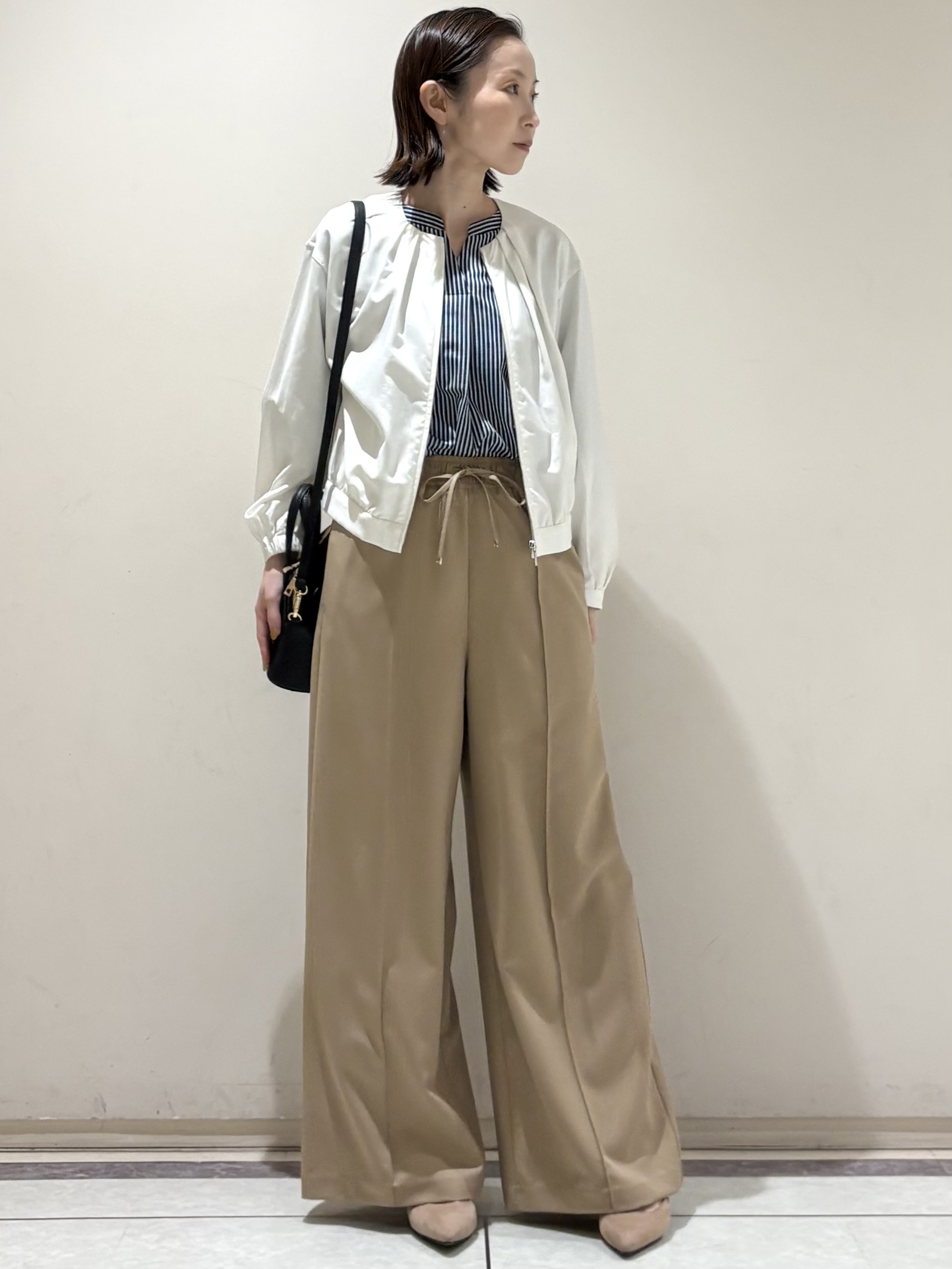 Takahashiさんの「COUP DE CHANCE｜【手洗い可／軽量】ノーカラーブルゾン」を使ったコーディネート