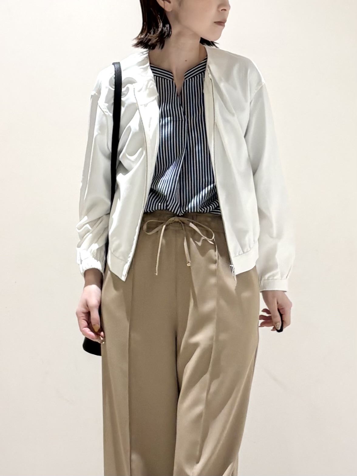 Takahashiさんの「COUP DE CHANCE｜【手洗い可／軽量】ノーカラーブルゾン」を使ったコーディネート