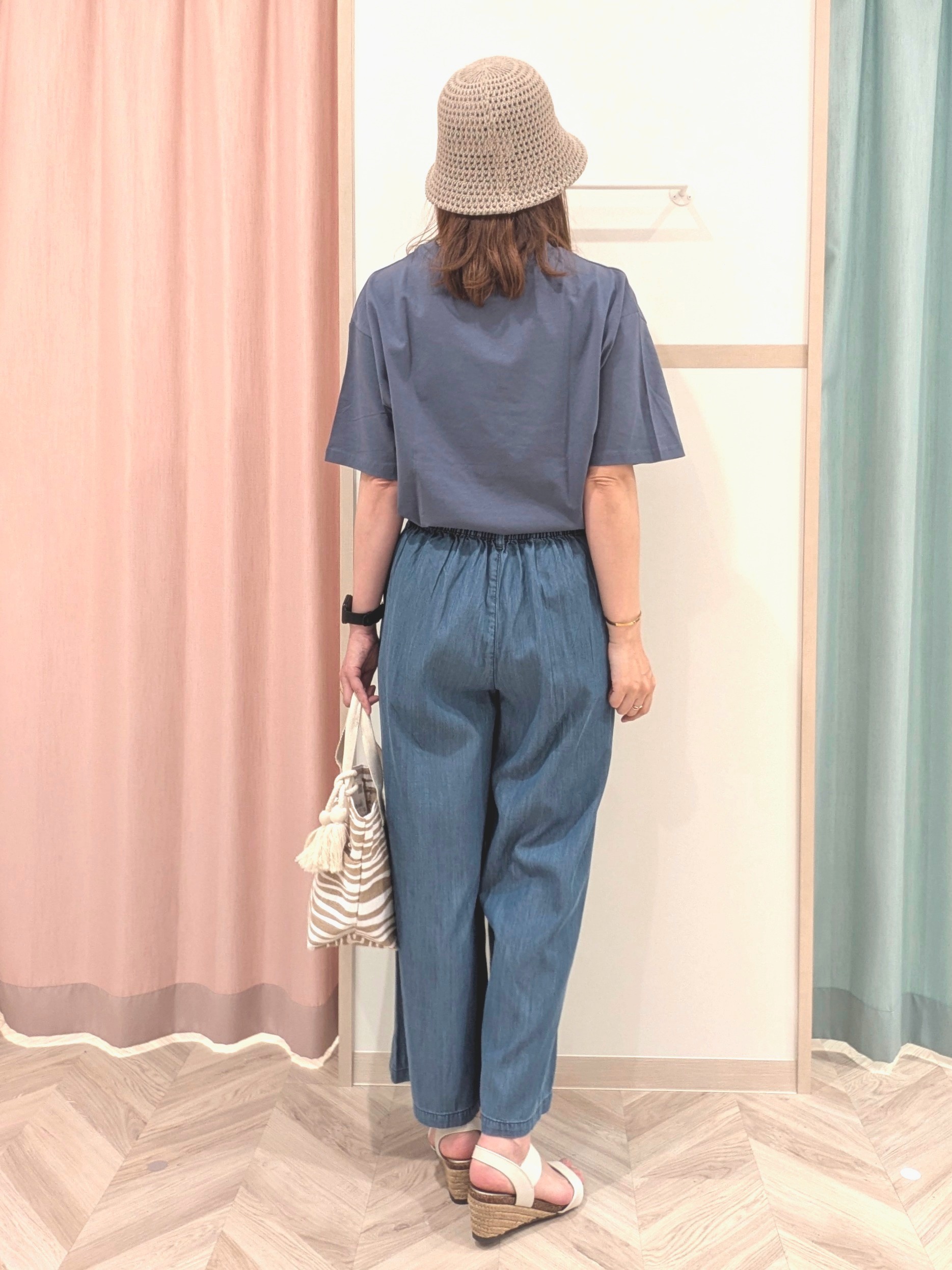 miyuさんの「SHOO･LA･RUE｜【S-LL/体型カバー/Aライン】身体のラインを拾いにくい シアーシャツカーディガン」を使ったコーディネート