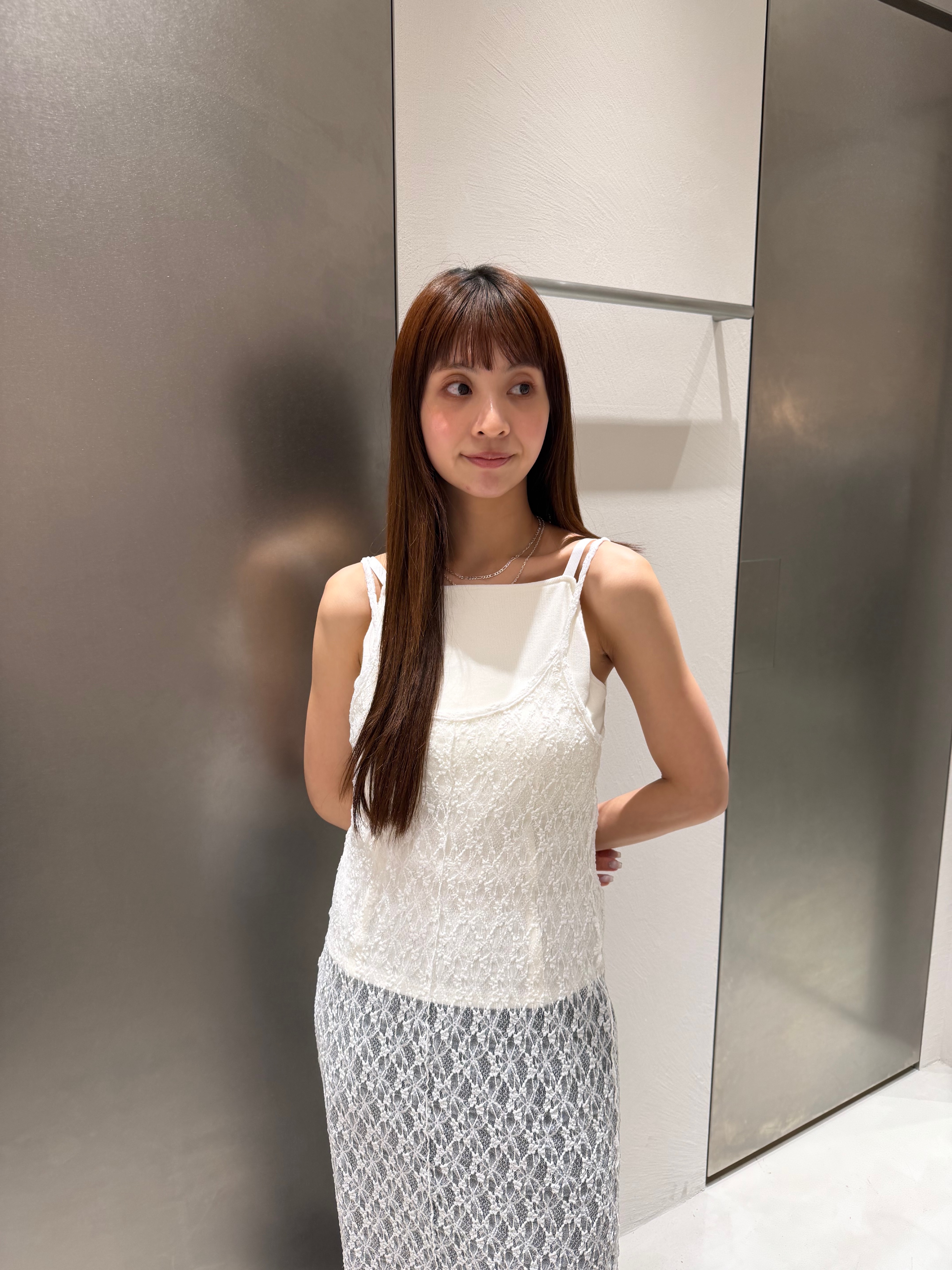 kanamiさんの「CODE A｜edge line camisole」を使ったコーディネート