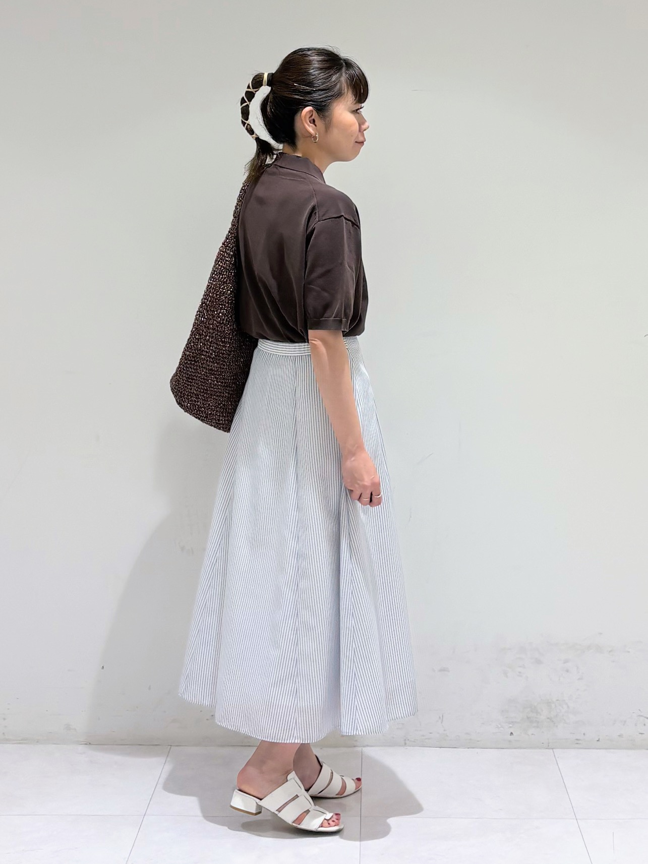 tsuyuさんの「INDIVI｜【さらに軽く軽快！／着る日傘】ノーカラージャケット」を使ったコーディネート