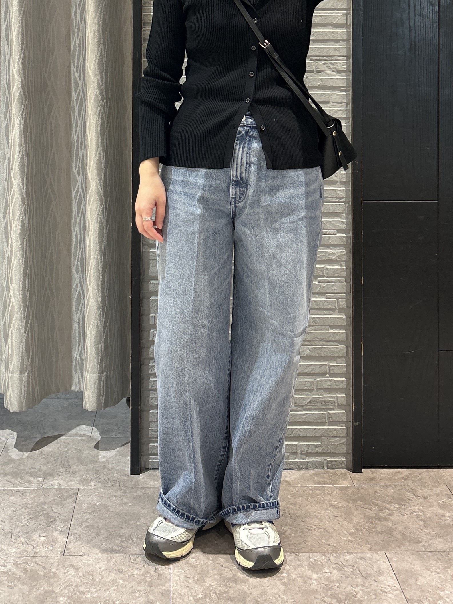 ga_riさんの「THE SHOP TK｜レースレイヤードリブニット」を使ったコーディネート