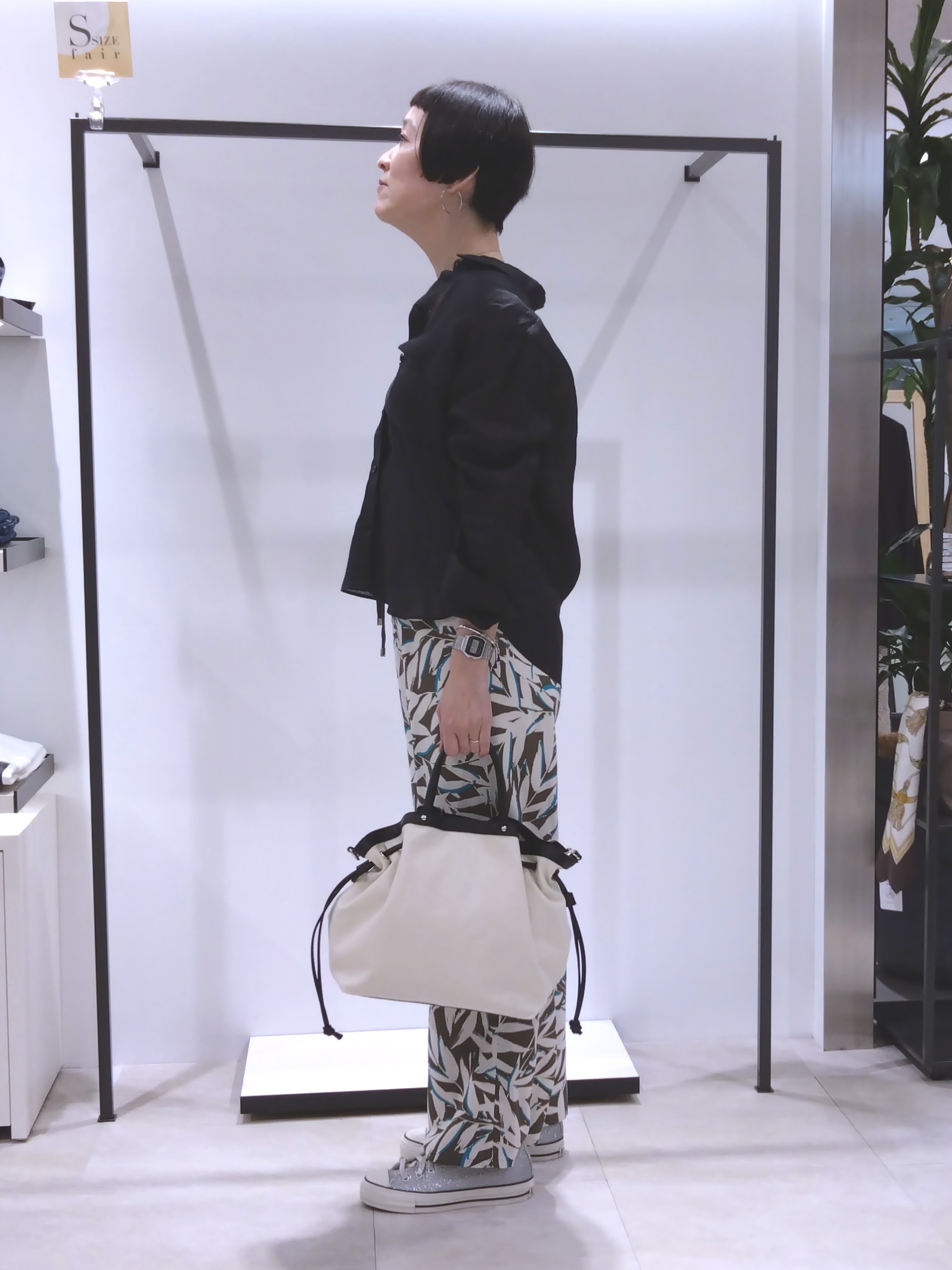 まちこさんの「UNTITLED｜【古畑星夏さん着用/接触冷感】ドライタッチシャツ」を使ったコーディネート