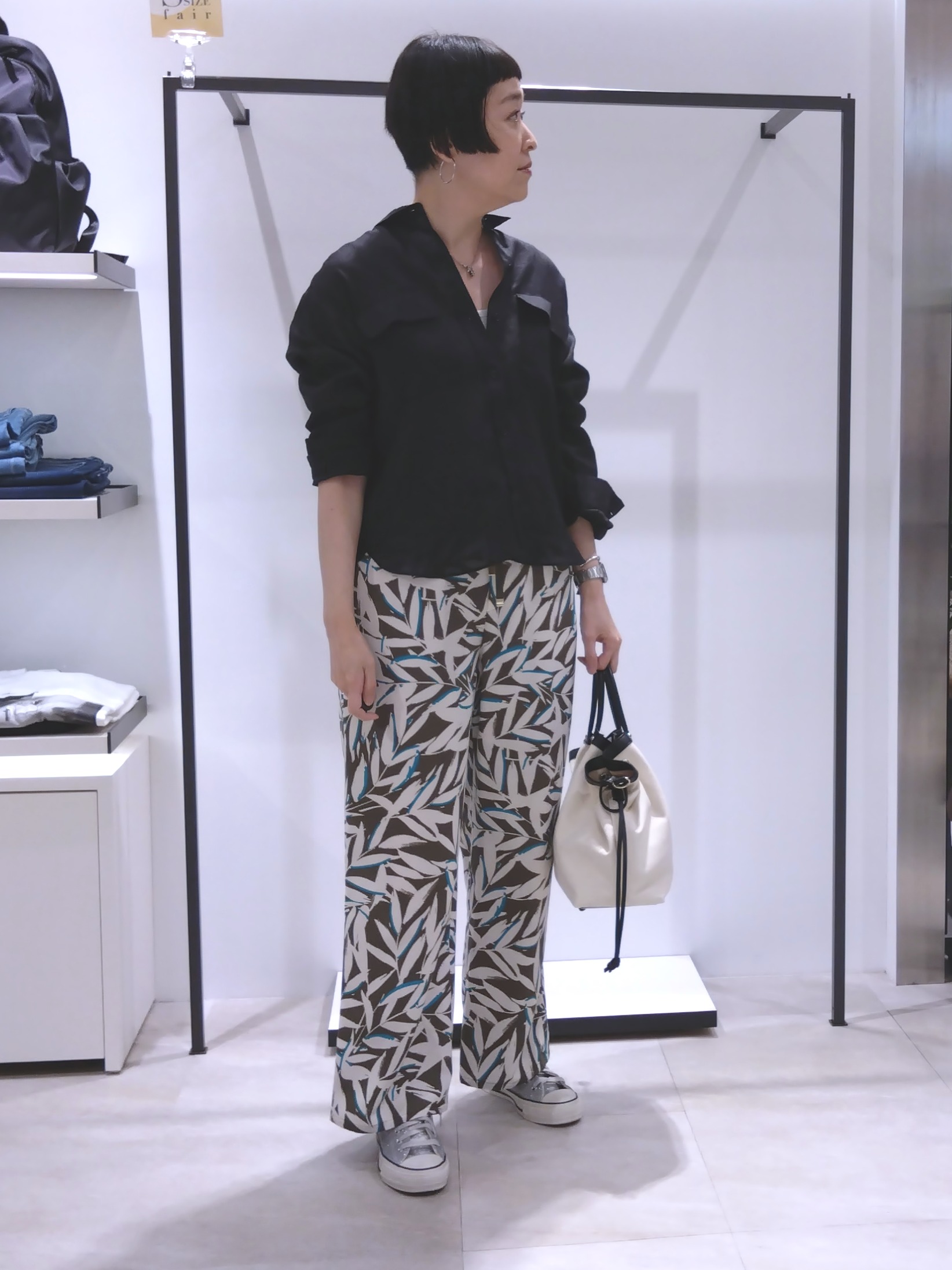 まちこさんの「UNTITLED｜【古畑星夏さん着用/接触冷感】ドライタッチシャツ」を使ったコーディネート