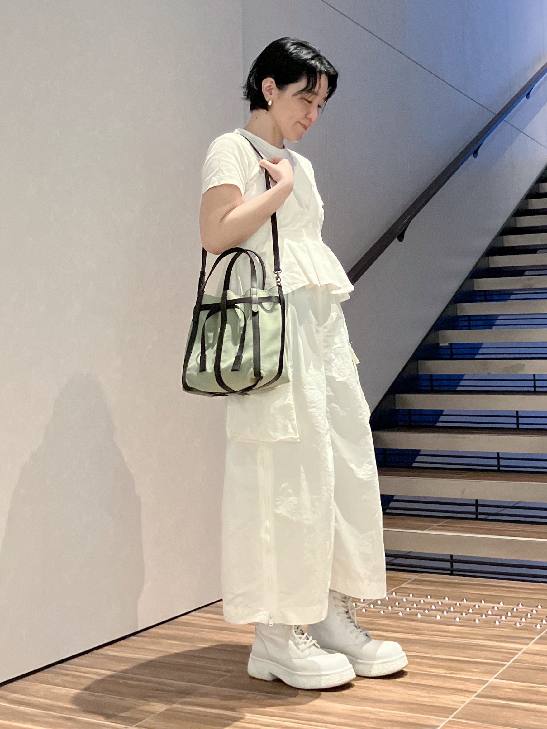 Cさんの「HIROKO HAYASHI｜PANIER CAMOSCIO（パニエ カモッショ）2wayショルダーバッグ」を使ったコーディネート