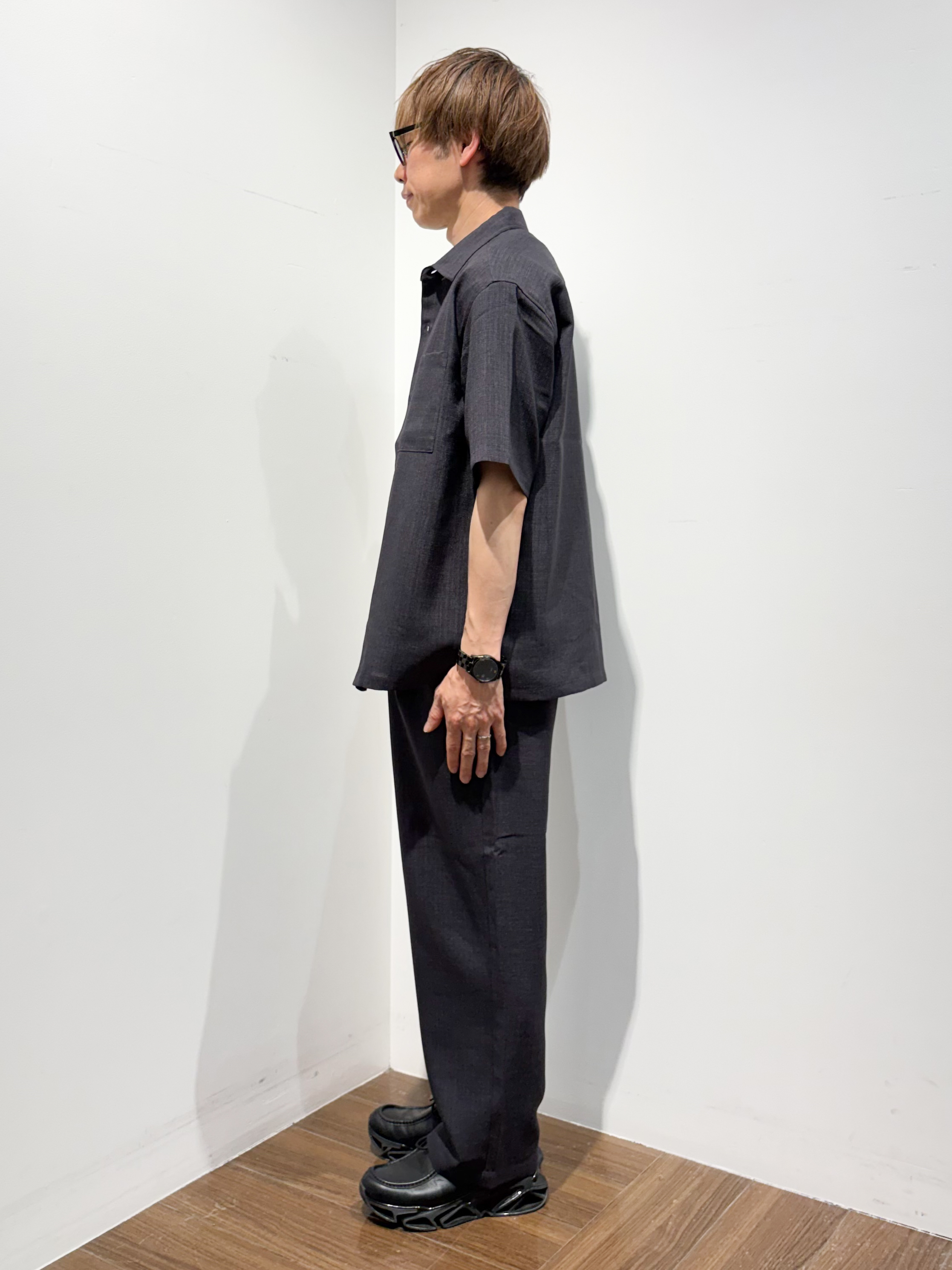 つーじーさんの「THE SHOP TK｜【LINO FINE】 リネンライク半袖シャツ UVカット／イージーケア／吸水速乾／洗濯機OK／セッ」を使ったコーディネート
