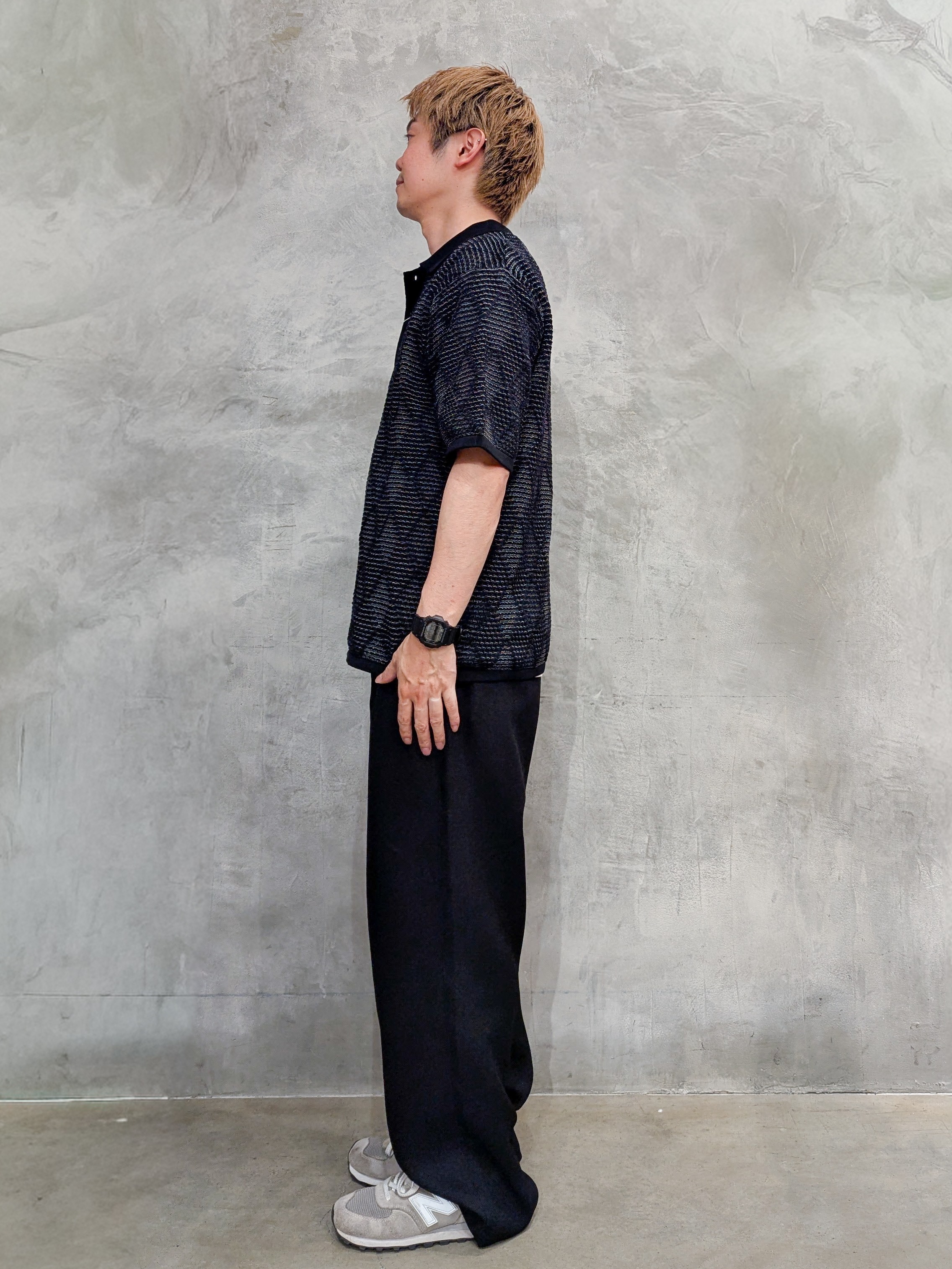 daiさんの「THE SHOP TK｜【主張しすぎない配色バランス】アーガイルメッシュポロ半袖Tシャツ 洗濯機OK」を使ったコーディネート