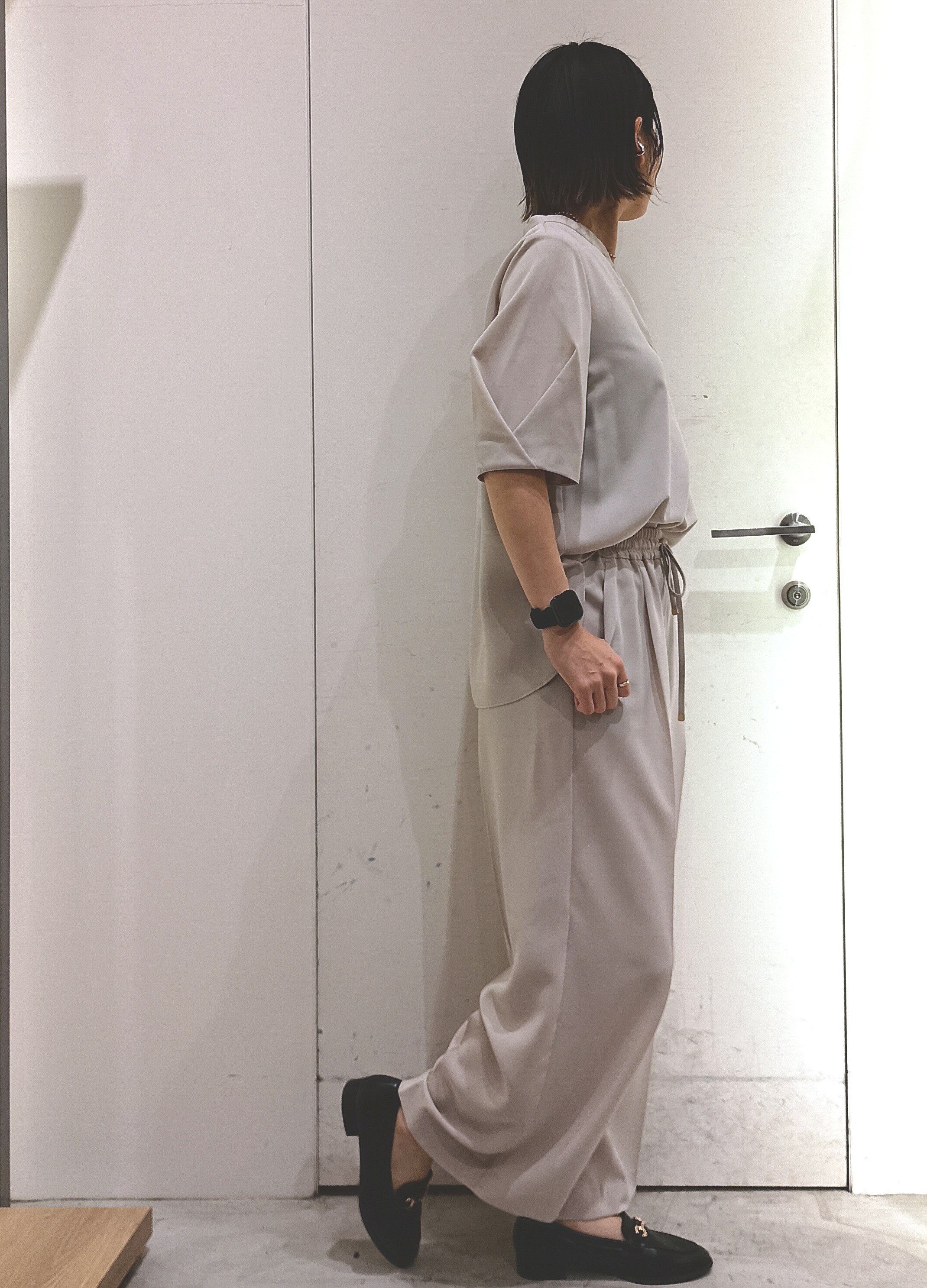 shinkoさんの「OPAQUE.CLIP｜【UV／接触冷感】ダブルブレストジャケット《防シワ加工／洗える》」を使ったコーディネート