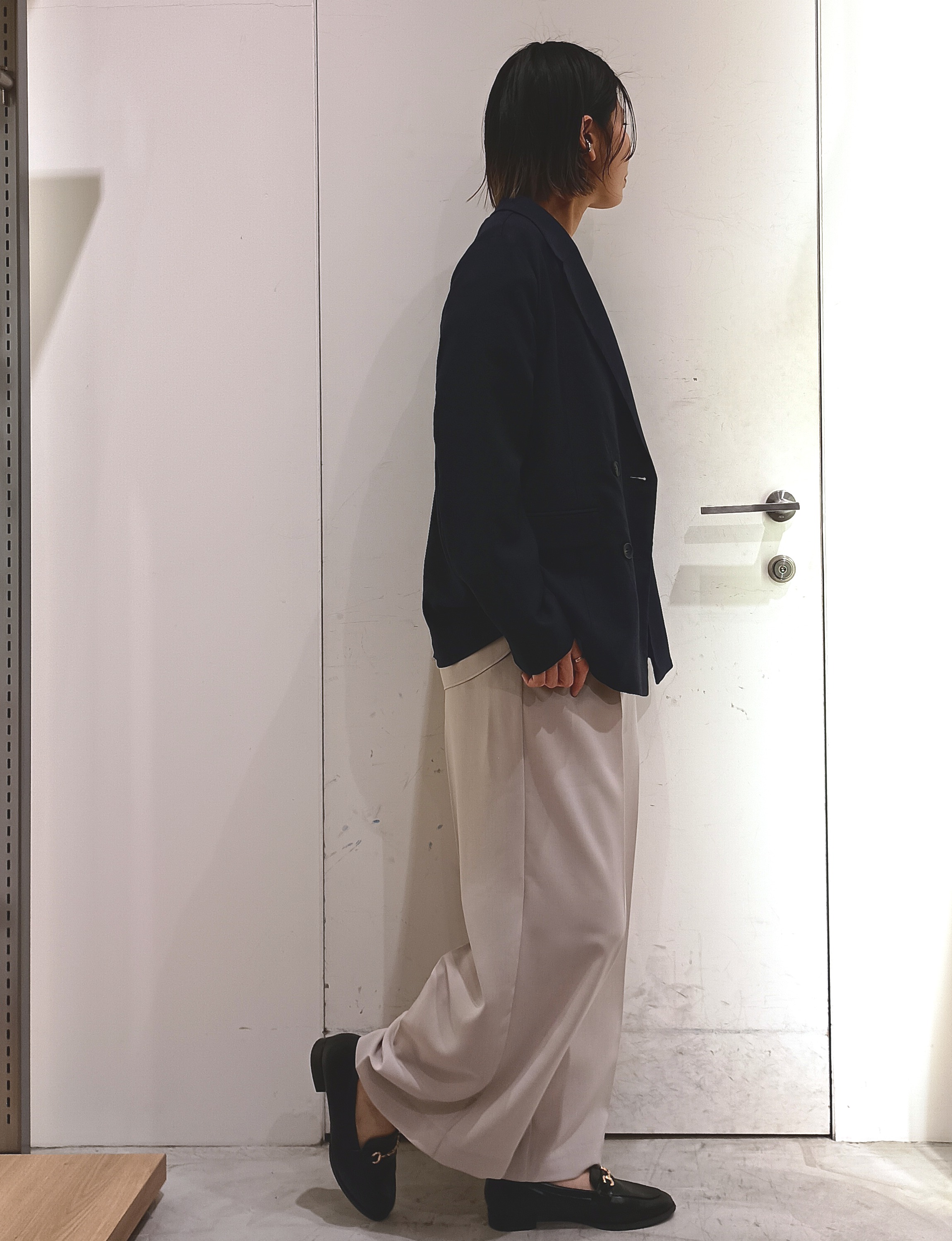 shinkoさんの「OPAQUE.CLIP｜【UV／接触冷感】ダブルブレストジャケット《防シワ加工／洗える》」を使ったコーディネート